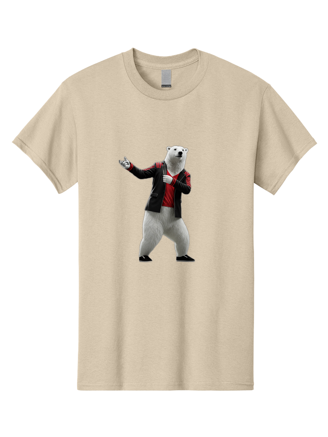 Polar-Bear-In-Jacket Men'S Graphic Tee, 100% Cotton, Comfortable Casual Summer Wear, Machine Washable, Vintage Camera, Old Camera, Antique Camera, Black Camera, Classic Photography, Photography Equipment, Nostalgic Device, Film Camera, Baf400