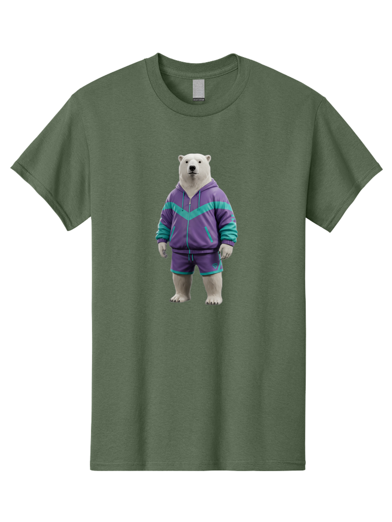 Polar-Bear-In-Purple-Tracksuit Men'S Graphic Tee, 100% Cotton, Comfortable Casual Summer Wear, Machine Washable, Vintage Camera, Old Camera, Antique Camera, Black Camera, Classic Photography, Photography Equipment, Nostalgic Device, Baf401