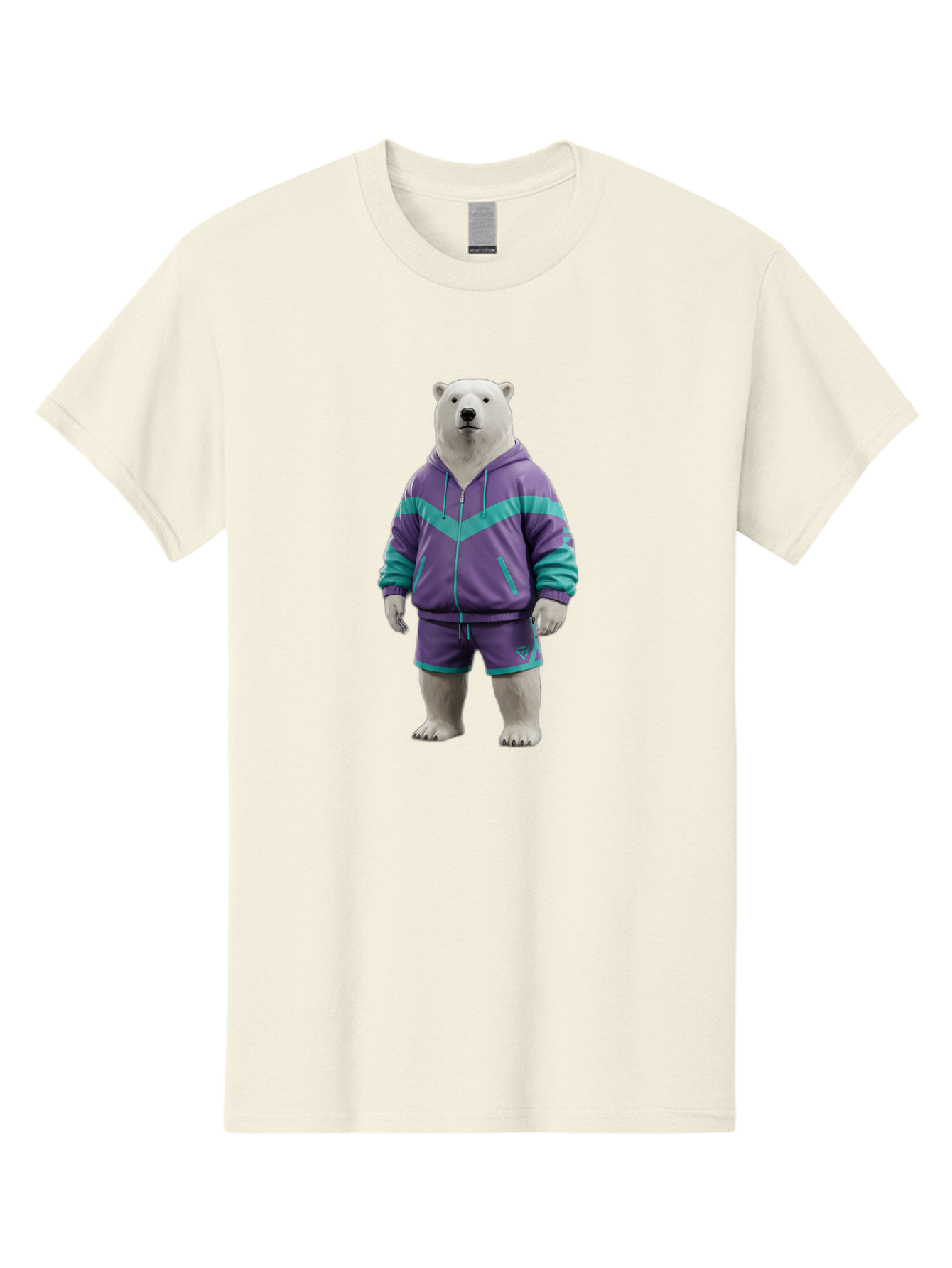 Polar-Bear-In-Purple-Tracksuit Men'S Graphic Tee, 100% Cotton, Comfortable Casual Summer Wear, Machine Washable, Vintage Camera, Old Camera, Antique Camera, Black Camera, Classic Photography, Photography Equipment, Nostalgic Device, Baf401