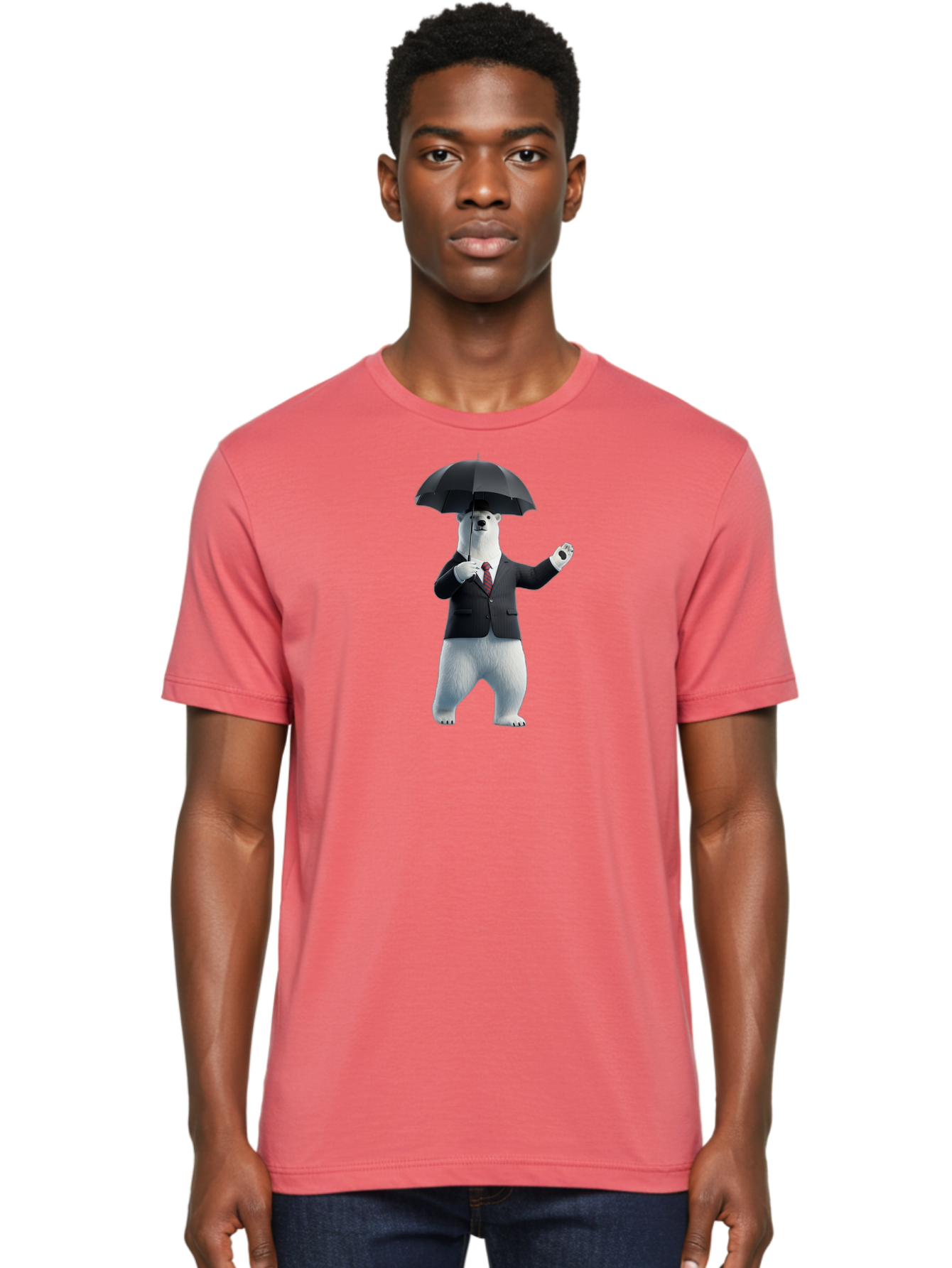 Polar-Bear-In-Suit Men'S Graphic Tee, 100% Cotton, Comfortable Casual Summer Wear, Machine Washable, Vintage Camera, Old Camera, Antique Camera, Black Camera, Classic Photography, Photography Equipment, Nostalgic Device, Film Camera, Baf402