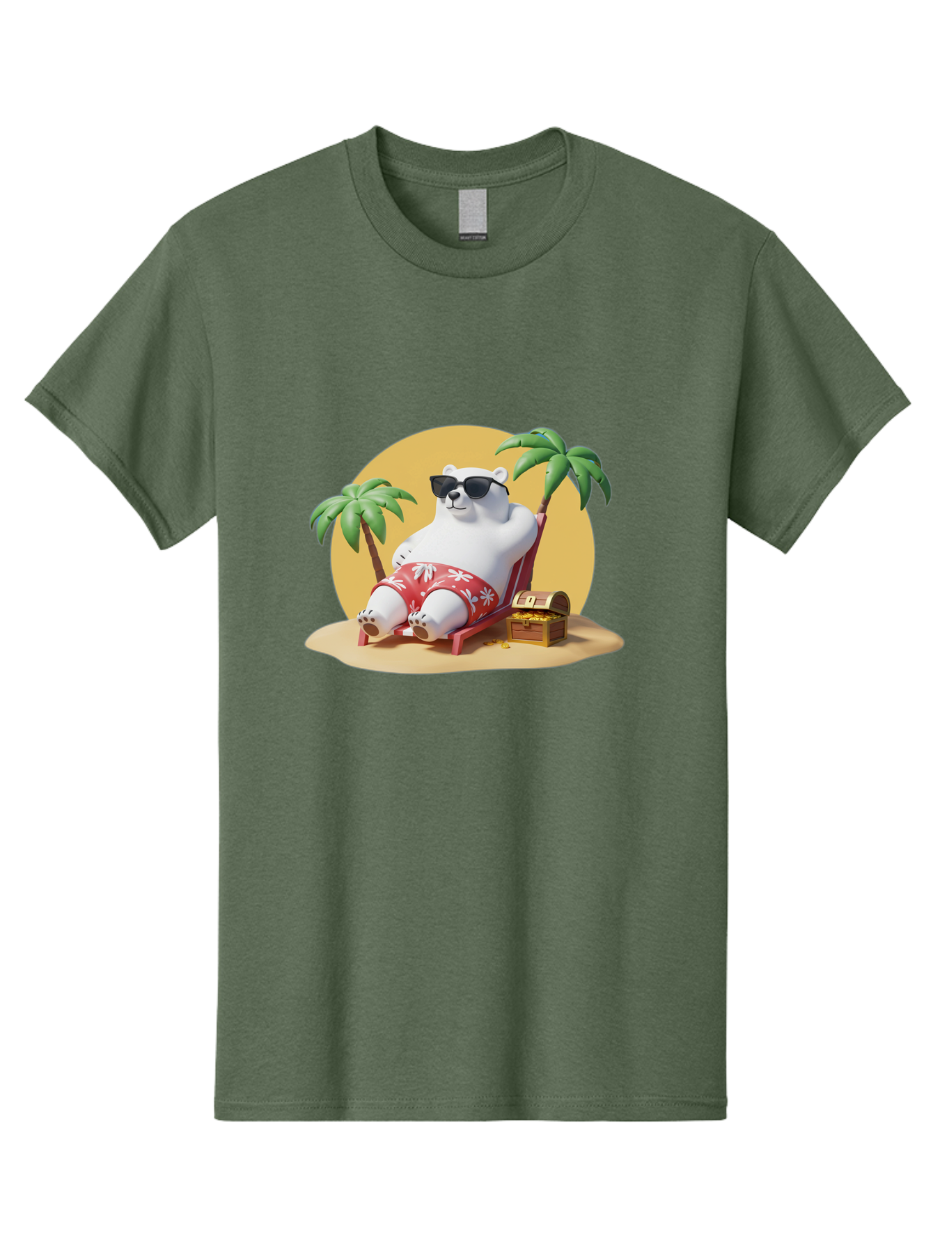 Polar-Bear-On-Beach Men'S Graphic Tee, 100% Cotton, Comfortable Casual Summer Wear, Machine Washable, Vintage Camera, Old Camera, Antique Camera, Black Camera, Classic Photography, Photography Equipment, Nostalgic Device, Film Camera, Baf405