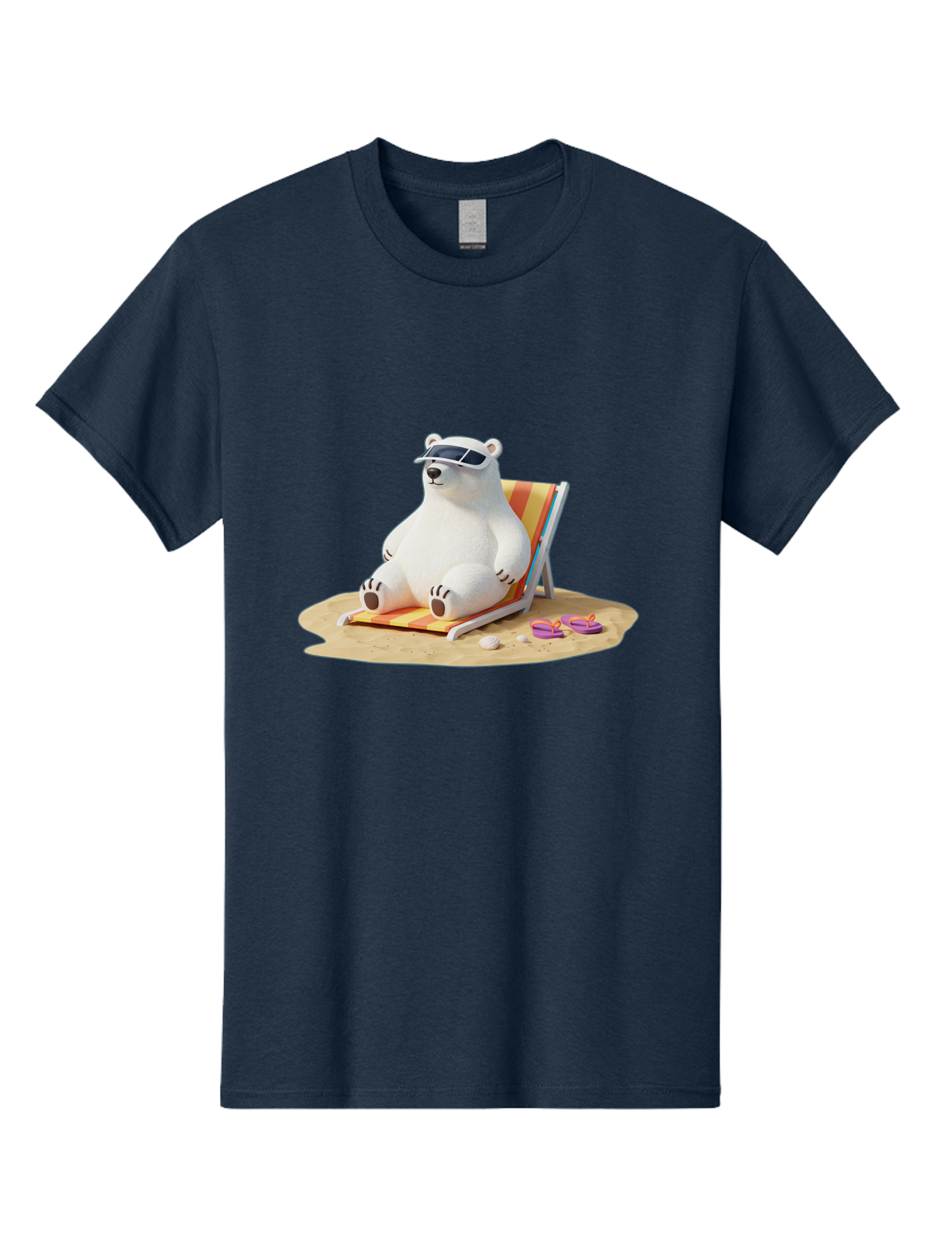 Polar-Bear-Relaxing-1 Men'S Graphic Tee, 100% Cotton, Comfortable Casual Summer Wear, Machine Washable, Vintage Camera, Old Camera, Antique Camera, Black Camera, Classic Photography, Photography Equipment, Nostalgic Device, Film Camera, Baf408