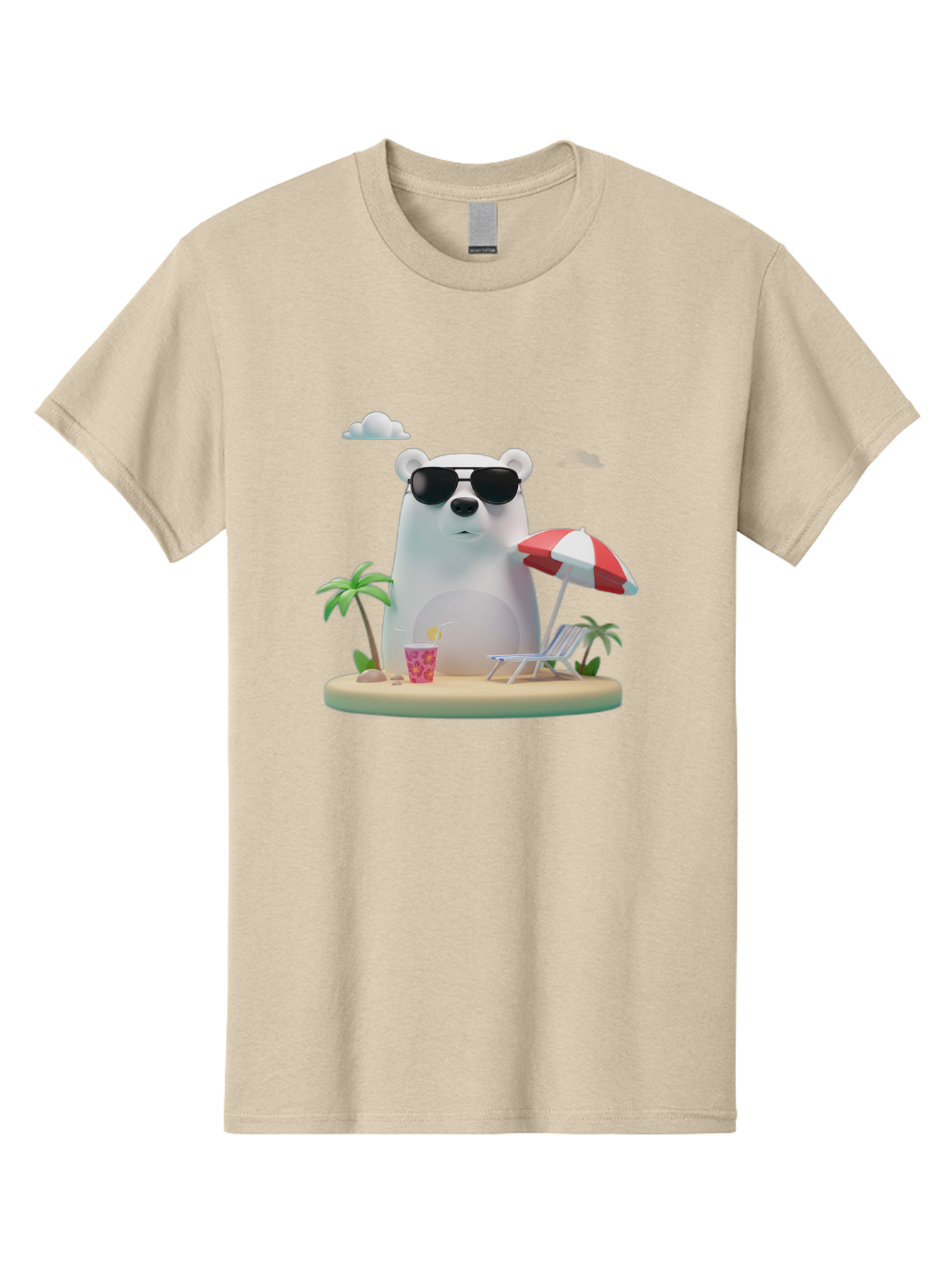 Polar-Bear-Sunglasses-2 Men'S Graphic Tee, 100% Cotton, Comfortable Casual Summer Wear, Machine Washable, Vintage Camera, Old Camera, Antique Camera, Black Camera, Classic Photography, Photography Equipment, Nostalgic Device, Film Camera, Baf414