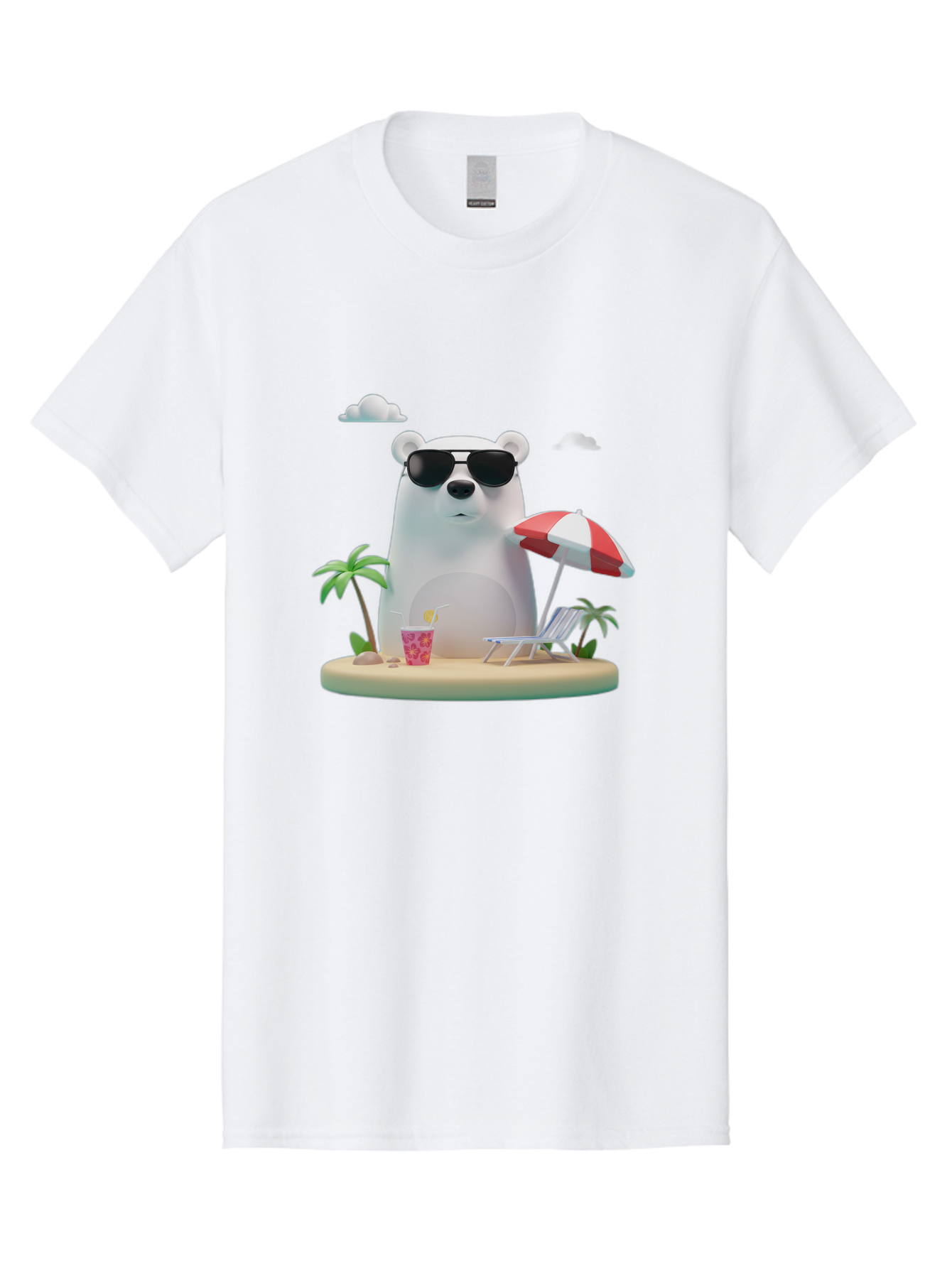 Polar-Bear-Sunglasses-2 Men'S Graphic Tee, 100% Cotton, Comfortable Casual Summer Wear, Machine Washable, Vintage Camera, Old Camera, Antique Camera, Black Camera, Classic Photography, Photography Equipment, Nostalgic Device, Film Camera, Baf414