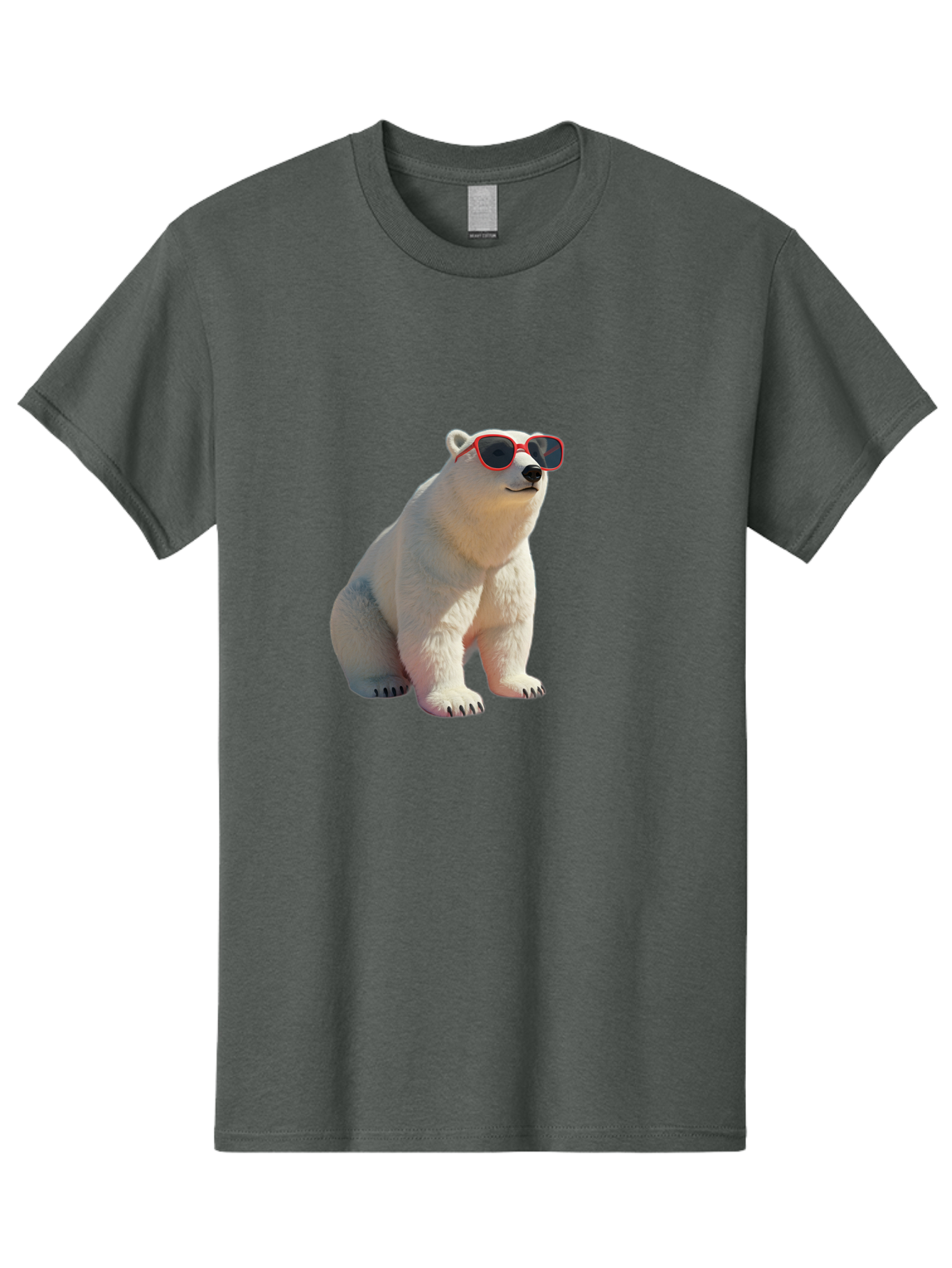 Polar-Bear-Sunglasses-3 Men'S Graphic Tee, 100% Cotton, Comfortable Casual Summer Wear, Machine Washable, Vintage Camera, Old Camera, Antique Camera, Black Camera, Classic Photography, Photography Equipment, Nostalgic Device, Film Camera, Baf415