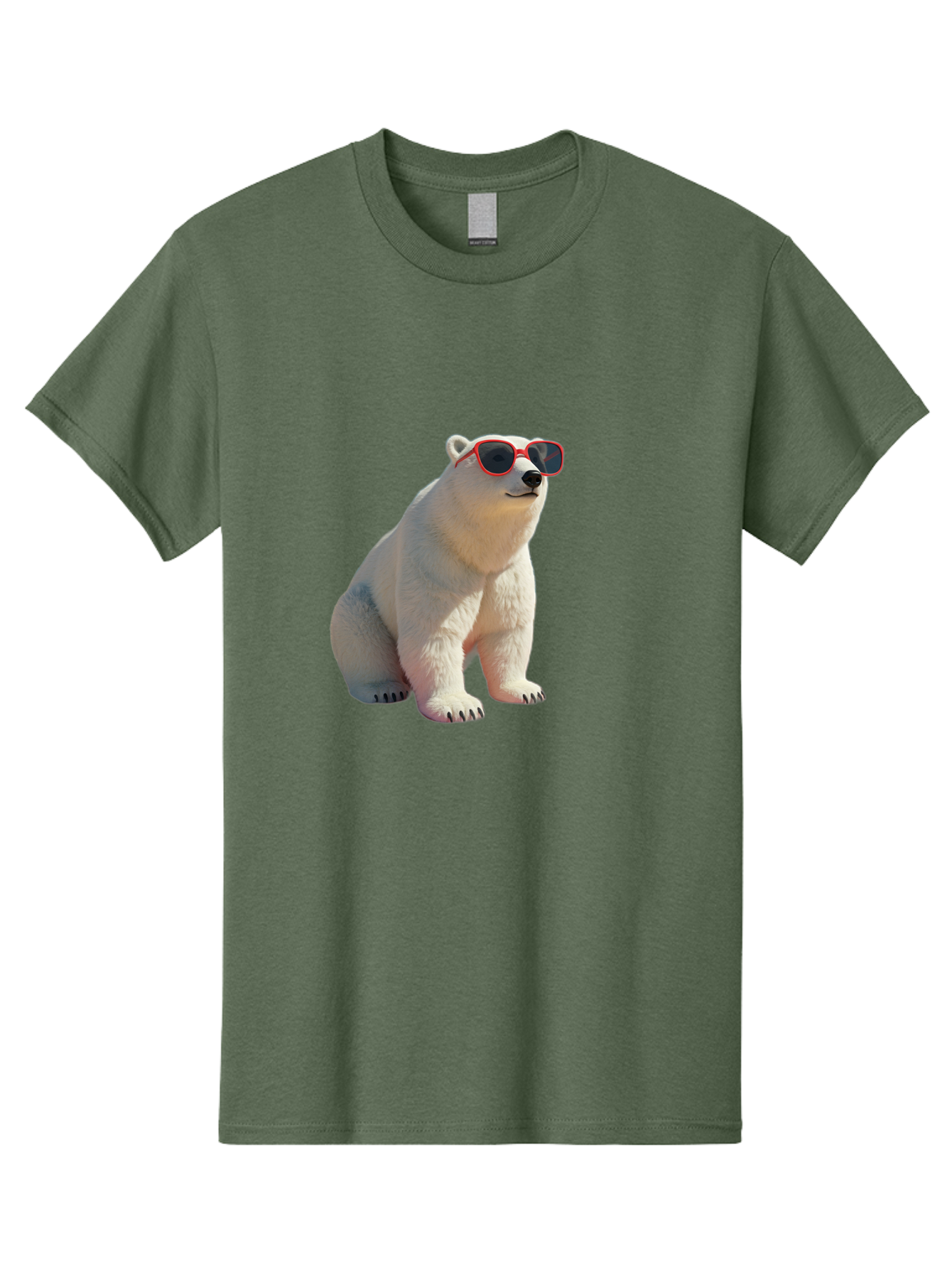 Polar-Bear-Sunglasses-3 Men'S Graphic Tee, 100% Cotton, Comfortable Casual Summer Wear, Machine Washable, Vintage Camera, Old Camera, Antique Camera, Black Camera, Classic Photography, Photography Equipment, Nostalgic Device, Film Camera, Baf415