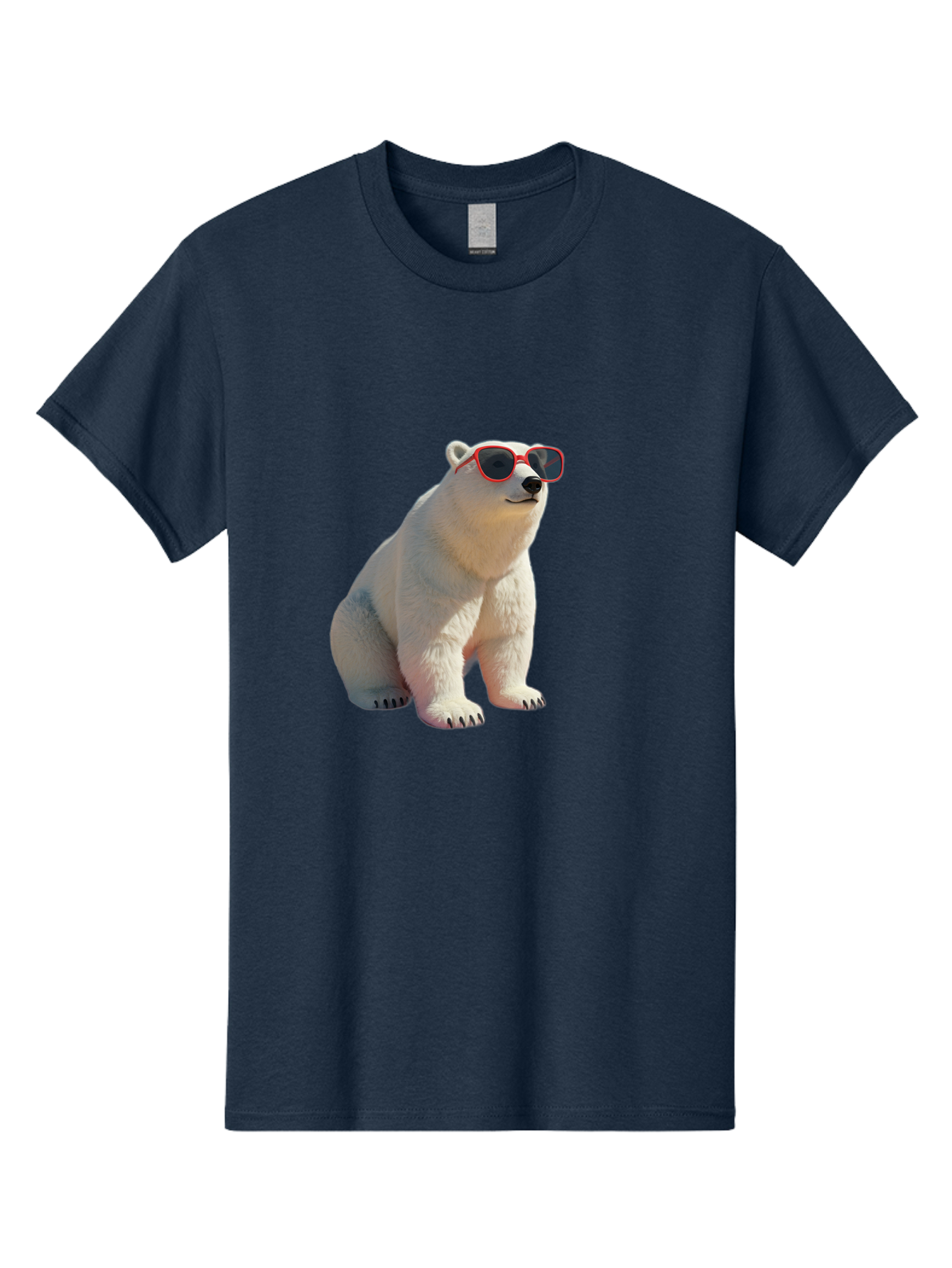 Polar-Bear-Sunglasses-3 Men'S Graphic Tee, 100% Cotton, Comfortable Casual Summer Wear, Machine Washable, Vintage Camera, Old Camera, Antique Camera, Black Camera, Classic Photography, Photography Equipment, Nostalgic Device, Film Camera, Baf415