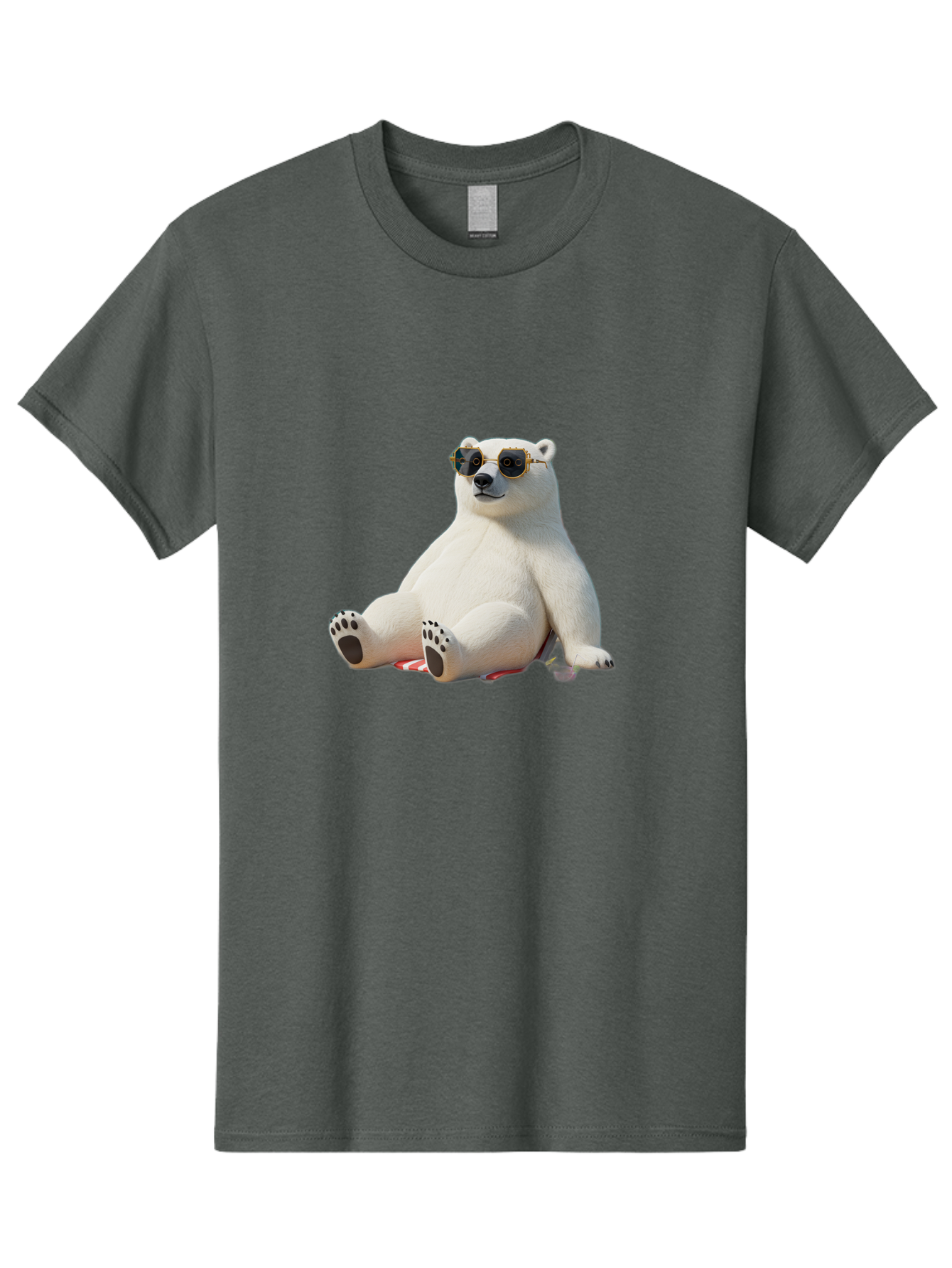 Polar-Bear-Sunglasses-5 Men'S Graphic Tee, 100% Cotton, Comfortable Casual Summer Wear, Machine Washable, Vintage Camera, Old Camera, Antique Camera, Black Camera, Classic Photography, Photography Equipment, Nostalgic Device, Film Camera, Baf417