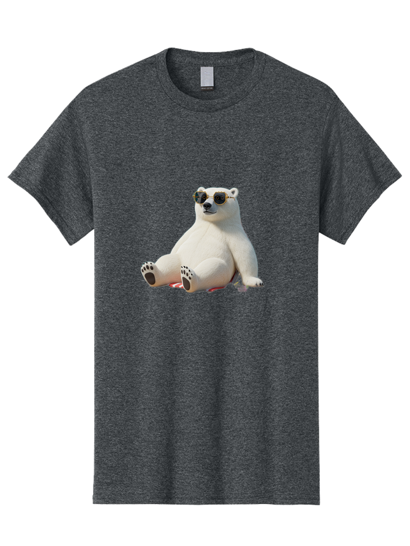 Polar-Bear-Sunglasses-5 Men'S Graphic Tee, 100% Cotton, Comfortable Casual Summer Wear, Machine Washable, Vintage Camera, Old Camera, Antique Camera, Black Camera, Classic Photography, Photography Equipment, Nostalgic Device, Film Camera, Baf417