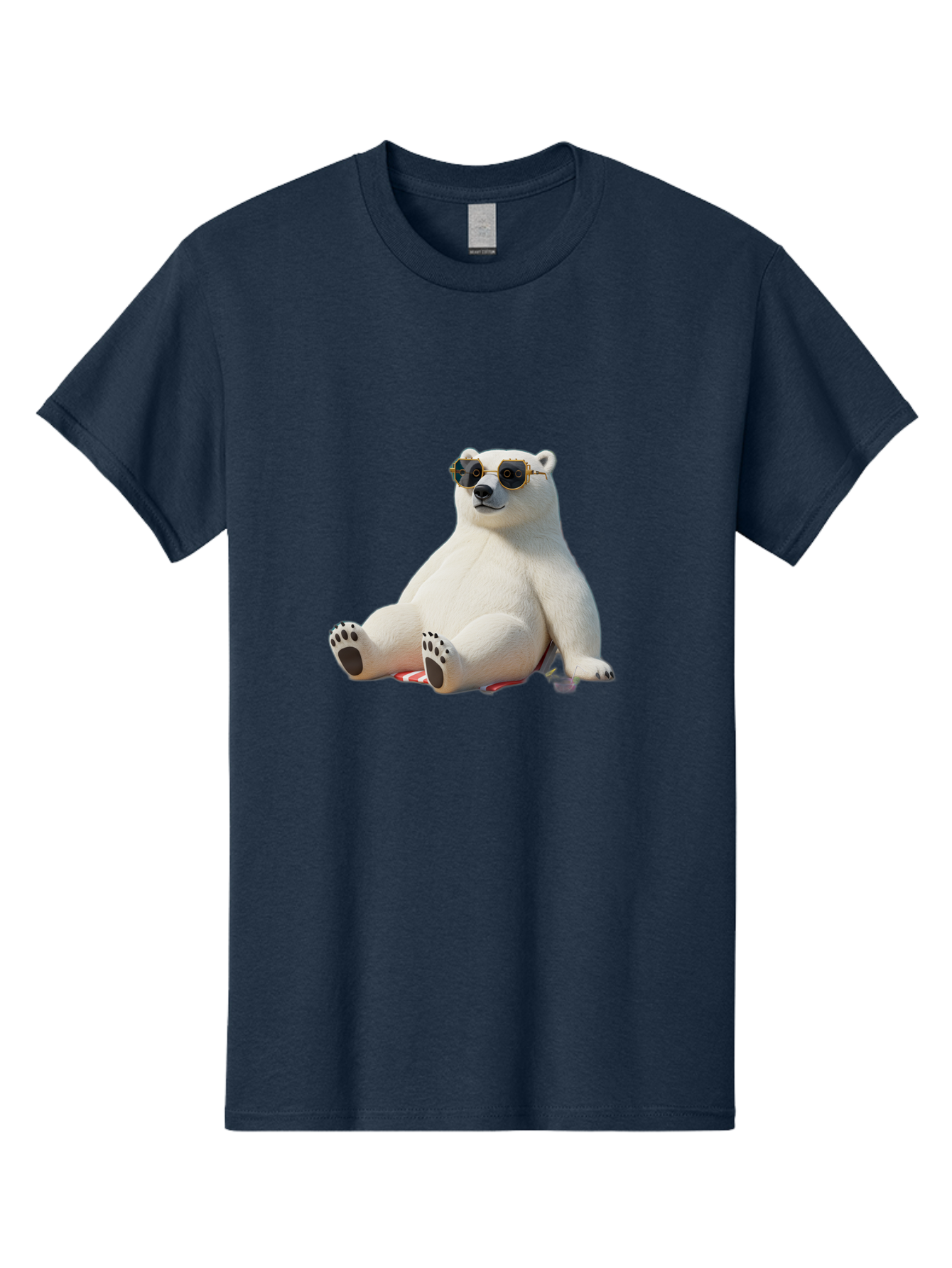 Polar-Bear-Sunglasses-5 Men'S Graphic Tee, 100% Cotton, Comfortable Casual Summer Wear, Machine Washable, Vintage Camera, Old Camera, Antique Camera, Black Camera, Classic Photography, Photography Equipment, Nostalgic Device, Film Camera, Baf417