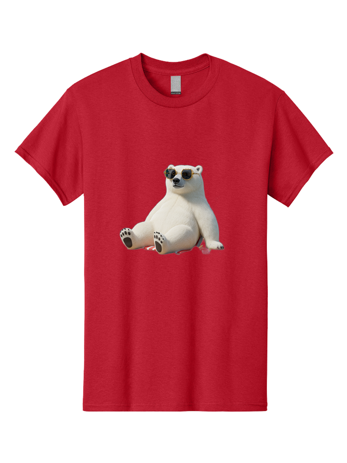 Polar-Bear-Sunglasses-5 Men'S Graphic Tee, 100% Cotton, Comfortable Casual Summer Wear, Machine Washable, Vintage Camera, Old Camera, Antique Camera, Black Camera, Classic Photography, Photography Equipment, Nostalgic Device, Film Camera, Baf417