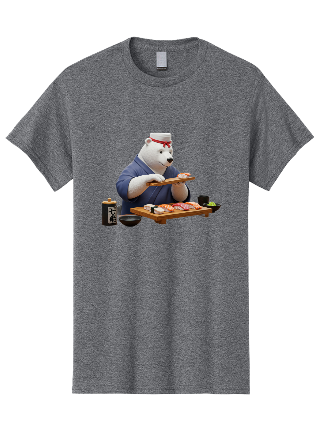 Polar-Bear-Sushi-Chef-1 Men'S Graphic Tee, 100% Cotton, Comfortable Casual Summer Wear, Machine Washable, Vintage Camera, Old Camera, Antique Camera, Black Camera, Classic Photography, Photography Equipment, Nostalgic Device, Film Camera, Baf420
