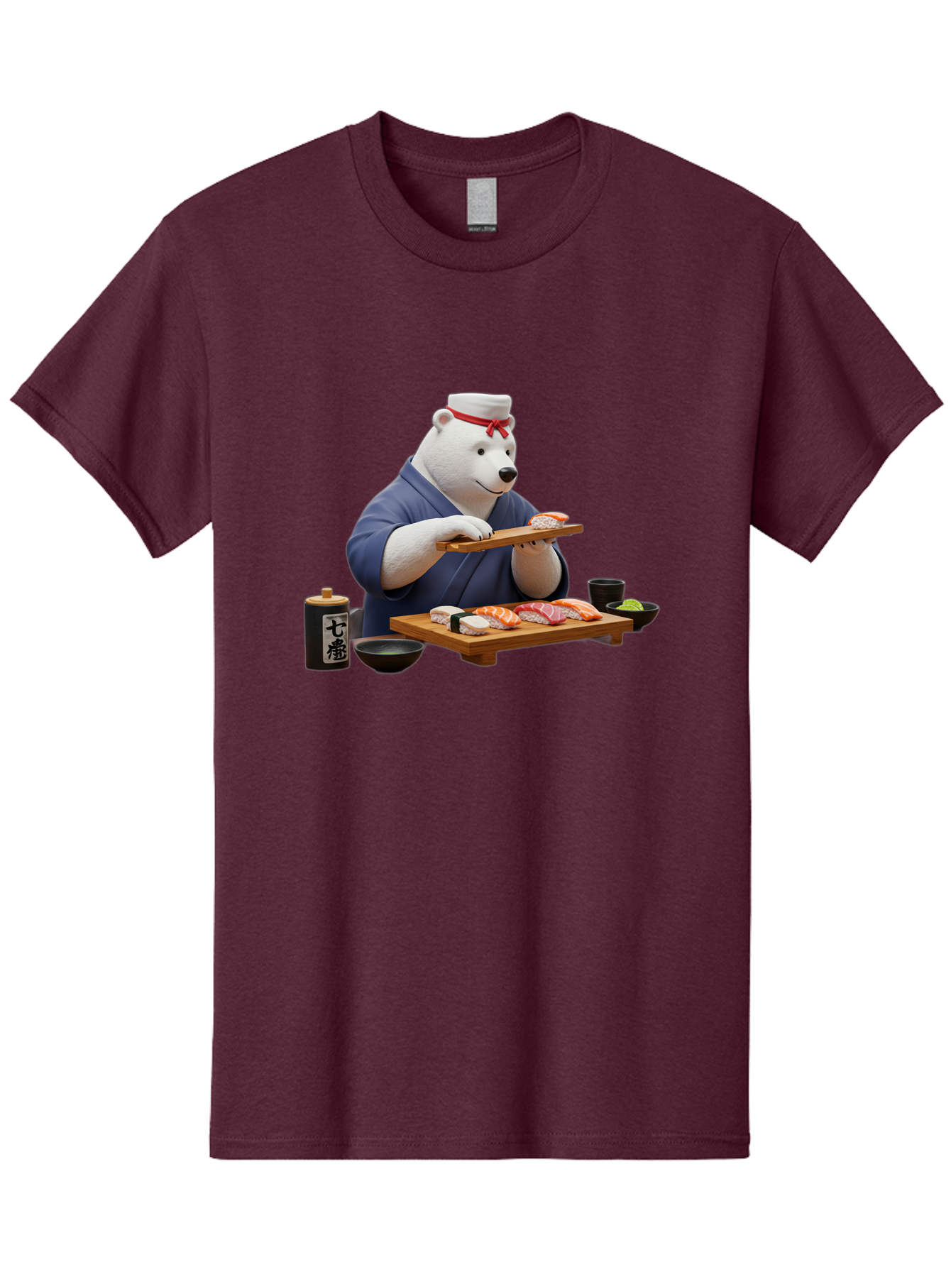 Polar-Bear-Sushi-Chef-1 Men'S Graphic Tee, 100% Cotton, Comfortable Casual Summer Wear, Machine Washable, Vintage Camera, Old Camera, Antique Camera, Black Camera, Classic Photography, Photography Equipment, Nostalgic Device, Film Camera, Baf420