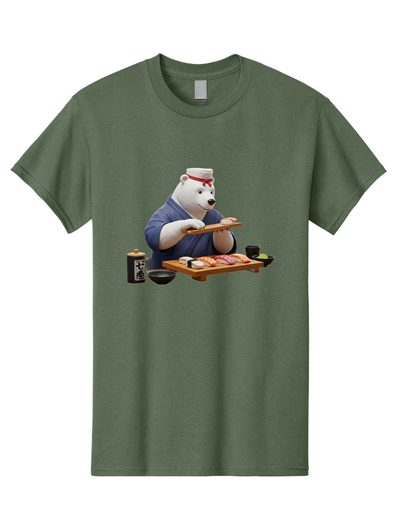 Polar-Bear-Sushi-Chef-1 Men'S Graphic Tee, 100% Cotton, Comfortable Casual Summer Wear, Machine Washable, Vintage Camera, Old Camera, Antique Camera, Black Camera, Classic Photography, Photography Equipment, Nostalgic Device, Film Camera, Baf420