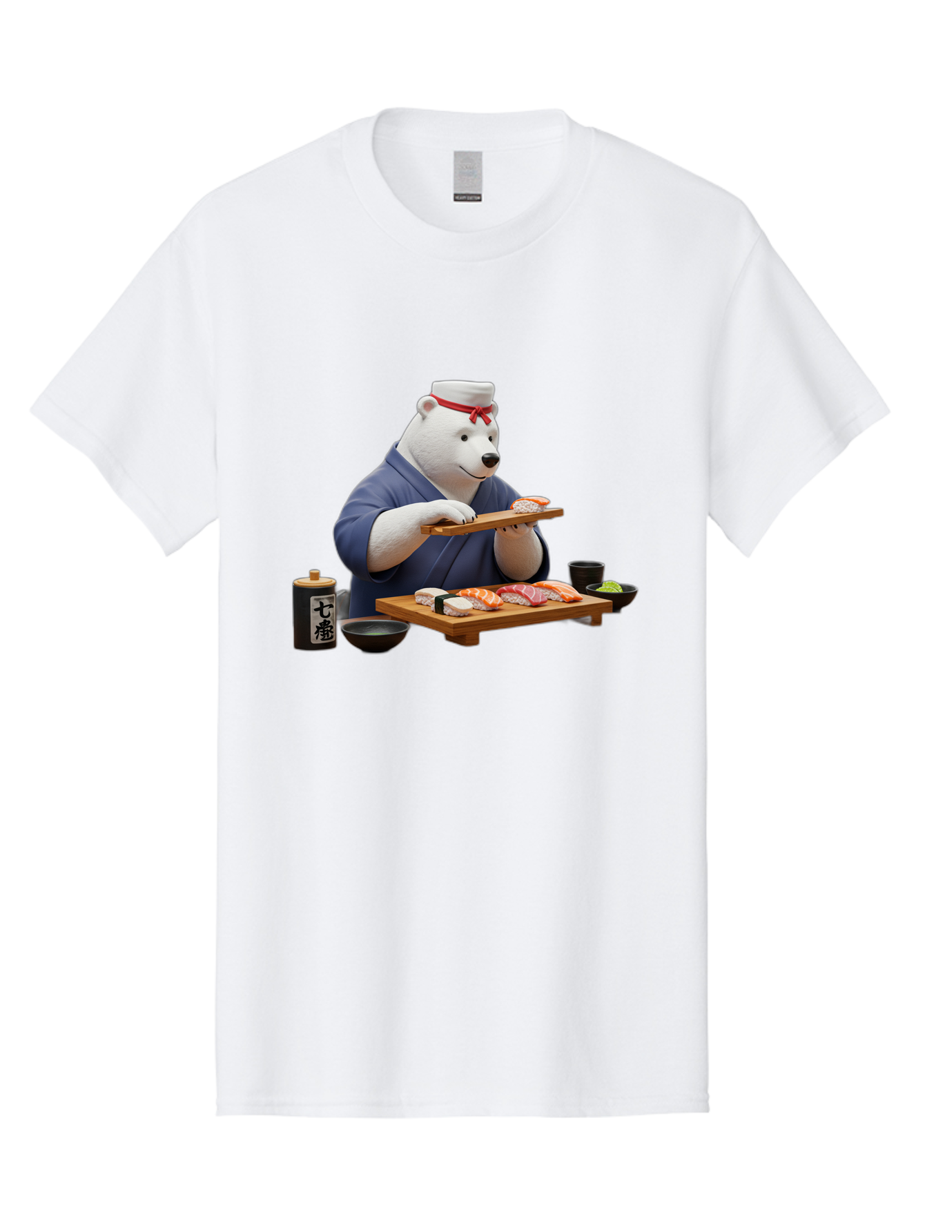 Polar-Bear-Sushi-Chef-1 Men'S Graphic Tee, 100% Cotton, Comfortable Casual Summer Wear, Machine Washable, Vintage Camera, Old Camera, Antique Camera, Black Camera, Classic Photography, Photography Equipment, Nostalgic Device, Film Camera, Baf420