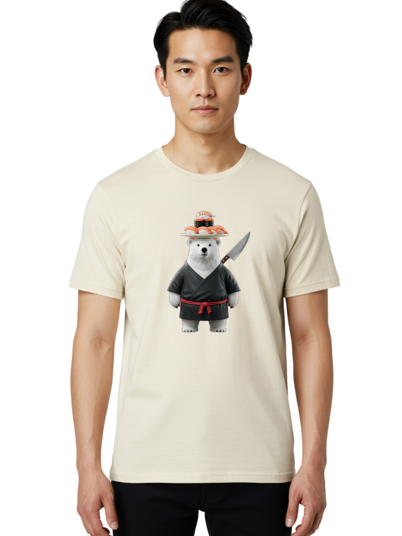 Polar-Bear-Sushi-Chef Men'S Graphic Tee, 100% Cotton, Comfortable Casual Summer Wear, Machine Washable, Vintage Camera, Old Camera, Antique Camera, Black Camera, Classic Photography, Photography Equipment, Nostalgic Device, Film Camera, Baf421