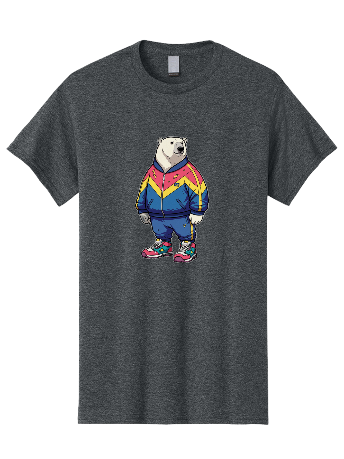 Polar-Bear-Tracksuit Men'S Graphic Tee, 100% Cotton, Comfortable Casual Summer Wear, Machine Washable, Vintage Camera, Old Camera, Antique Camera, Black Camera, Classic Photography, Photography Equipment, Nostalgic Device, Film Camera, Baf424