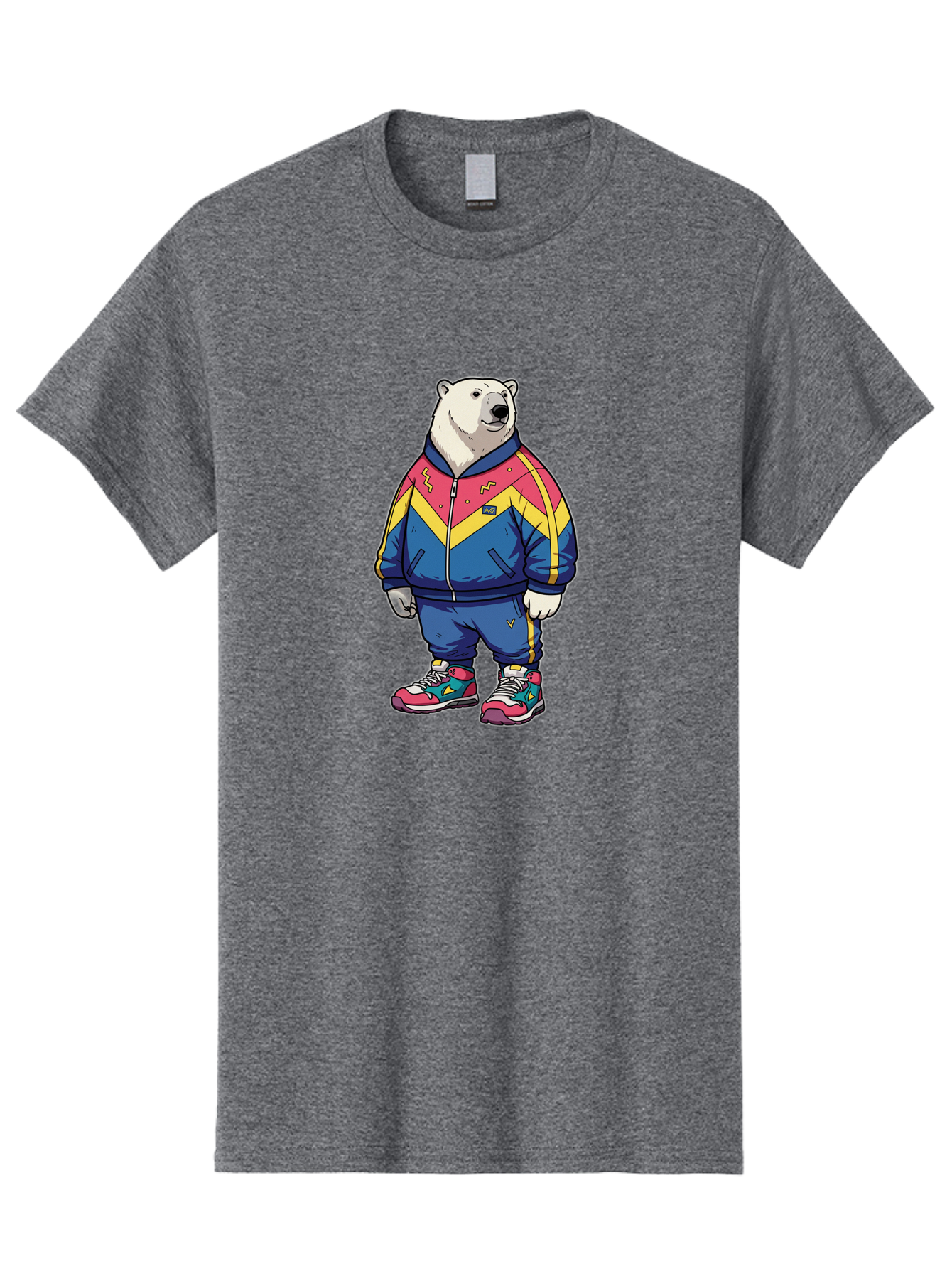 Polar-Bear-Tracksuit Men'S Graphic Tee, 100% Cotton, Comfortable Casual Summer Wear, Machine Washable, Vintage Camera, Old Camera, Antique Camera, Black Camera, Classic Photography, Photography Equipment, Nostalgic Device, Film Camera, Baf424