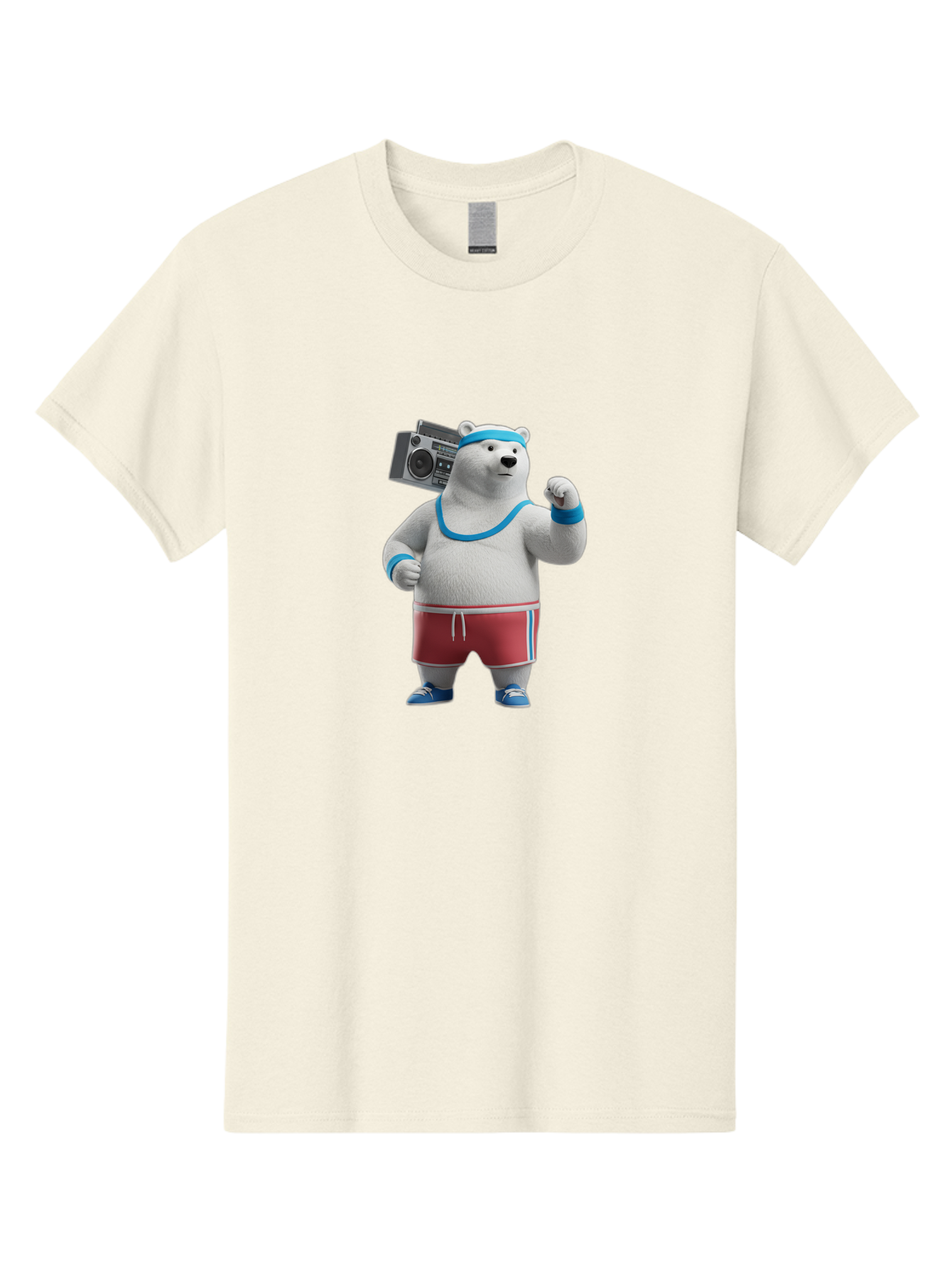 Polar-Bear-With-Boombox Men'S Graphic Tee, 100% Cotton, Comfortable Casual Summer Wear, Machine Washable, Vintage Camera, Old Camera, Antique Camera, Black Camera, Classic Photography, Photography Equipment, Nostalgic Device, Film Camera, Baf425