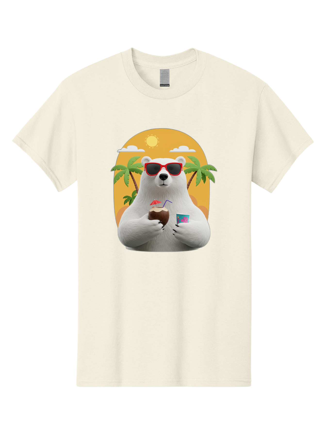 Polar-Bear-With-Coconut Men'S Graphic Tee, 100% Cotton, Comfortable Casual Summer Wear, Machine Washable, Vintage Camera, Old Camera, Antique Camera, Black Camera, Classic Photography, Photography Equipment, Nostalgic Device, Film Camera, Baf426