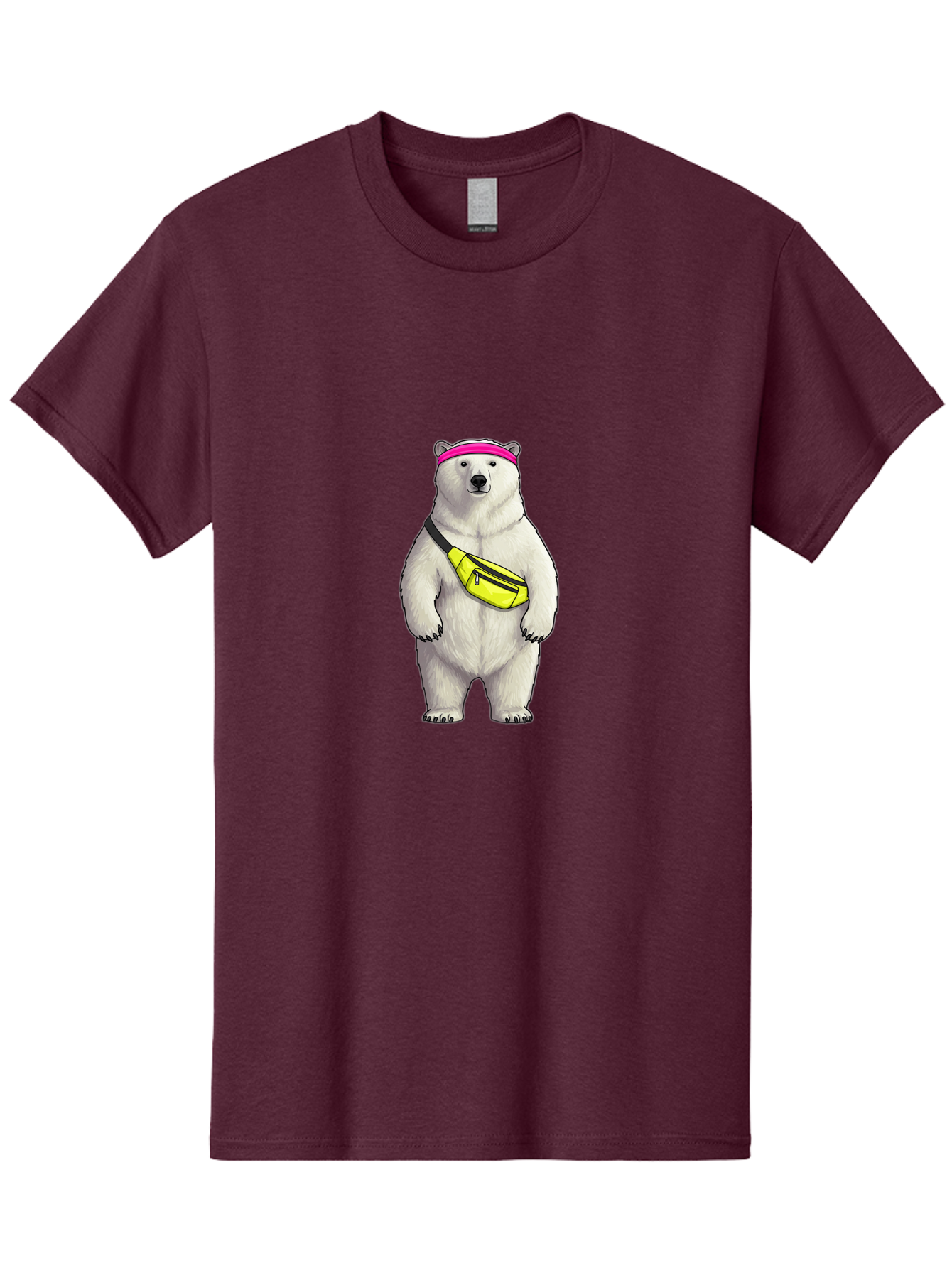 Polar-Bear-With-Fanny-Pack Men'S Graphic Tee, 100% Cotton, Comfortable Casual Summer Wear, Machine Washable, Vintage Camera, Old Camera, Antique Camera, Black Camera, Classic Photography, Photography Equipment, Nostalgic Device, Film Camera, Baf427