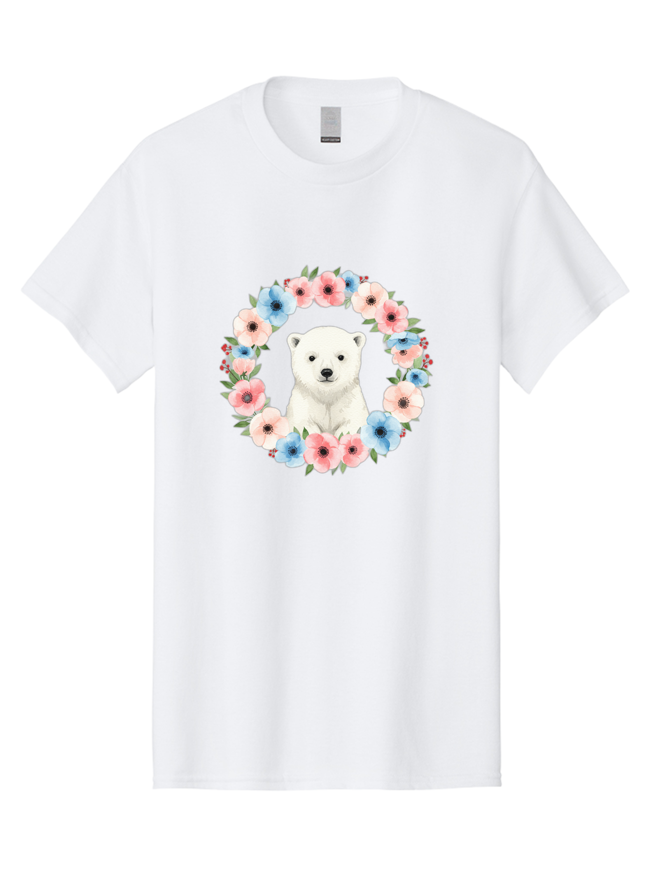 Polar-Bear-With-Flowers Men'S Graphic Tee, 100% Cotton, Comfortable Casual Summer Wear, Machine Washable, Vintage Camera, Old Camera, Antique Camera, Black Camera, Classic Photography, Photography Equipment, Nostalgic Device, Film Camera, Baf428
