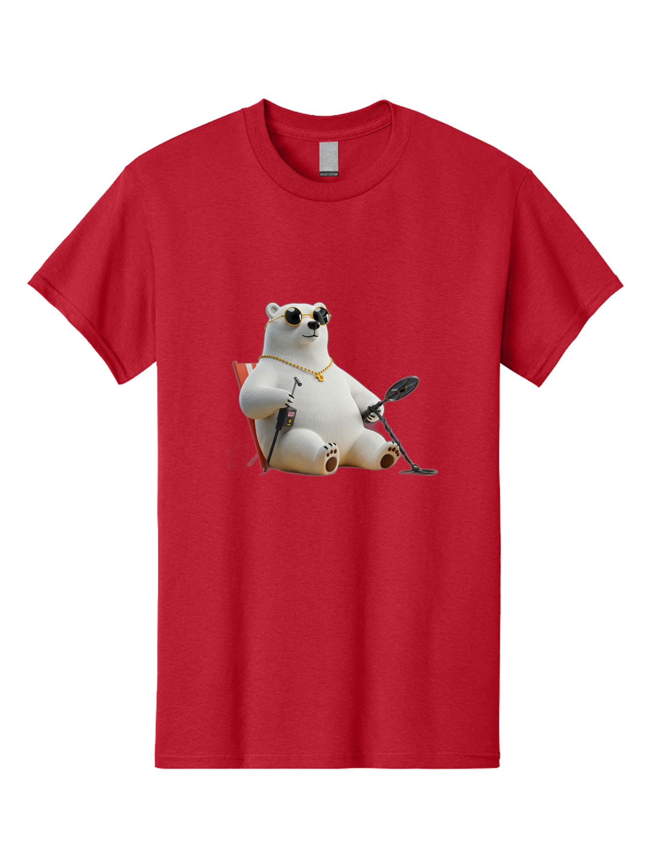 Polar-Bear-With-Sunglasses-And-Golf-Club Men'S Graphic Tee, 100% Cotton, Comfortable Casual Summer Wear, Machine Washable, Vintage Camera, Old Camera, Antique Camera, Black Camera, Classic Photography, Photography Equipment, Nostalgic Device, Baf430