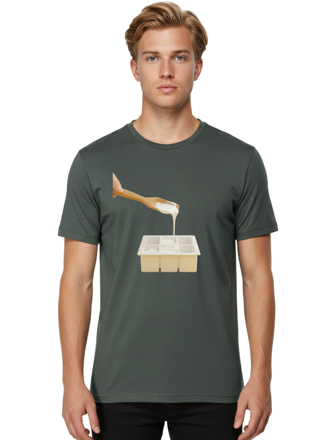 Pouring-Into-Ice-Cube-Tray Men'S Graphic Tee, 100% Cotton, Comfortable Casual Summer Wear, Machine Washable, Vintage Camera, Old Camera, Antique Camera, Black Camera, Classic Photography, Photography Equipment, Nostalgic Device, Film Camera, Baf435