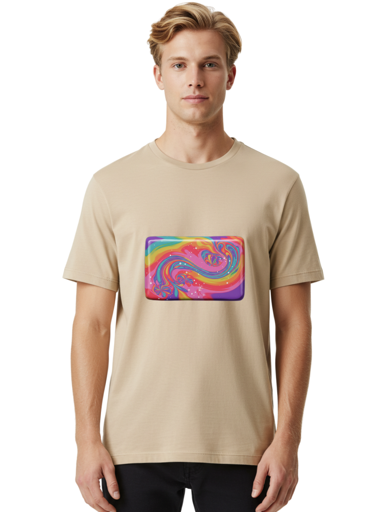 Psychedelic-Soap Men'S Graphic Tee, 100% Cotton, Comfortable Casual Summer Wear, Machine Washable, Vintage Camera, Old Camera, Antique Camera, Black Camera, Classic Photography, Photography Equipment, Nostalgic Device, Film Camera, Camera Art Baf437