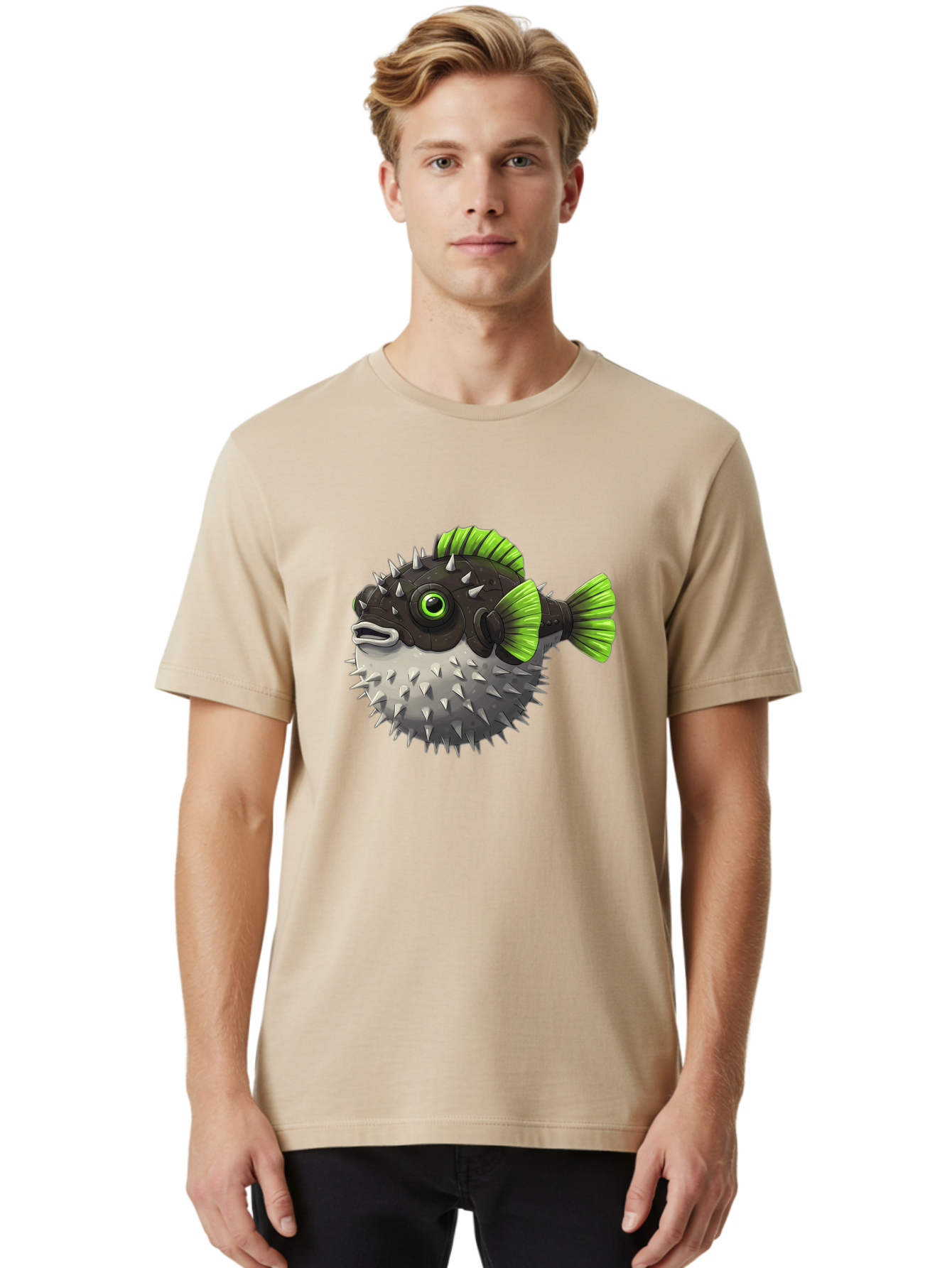 Puffer-Fish Men'S Graphic Tee, 100% Cotton, Comfortable Casual Summer Wear, Machine Washable, Vintage Camera, Old Camera, Antique Camera, Black Camera, Classic Photography, Photography Equipment, Nostalgic Device, Film Camera, Camera Art Baf439