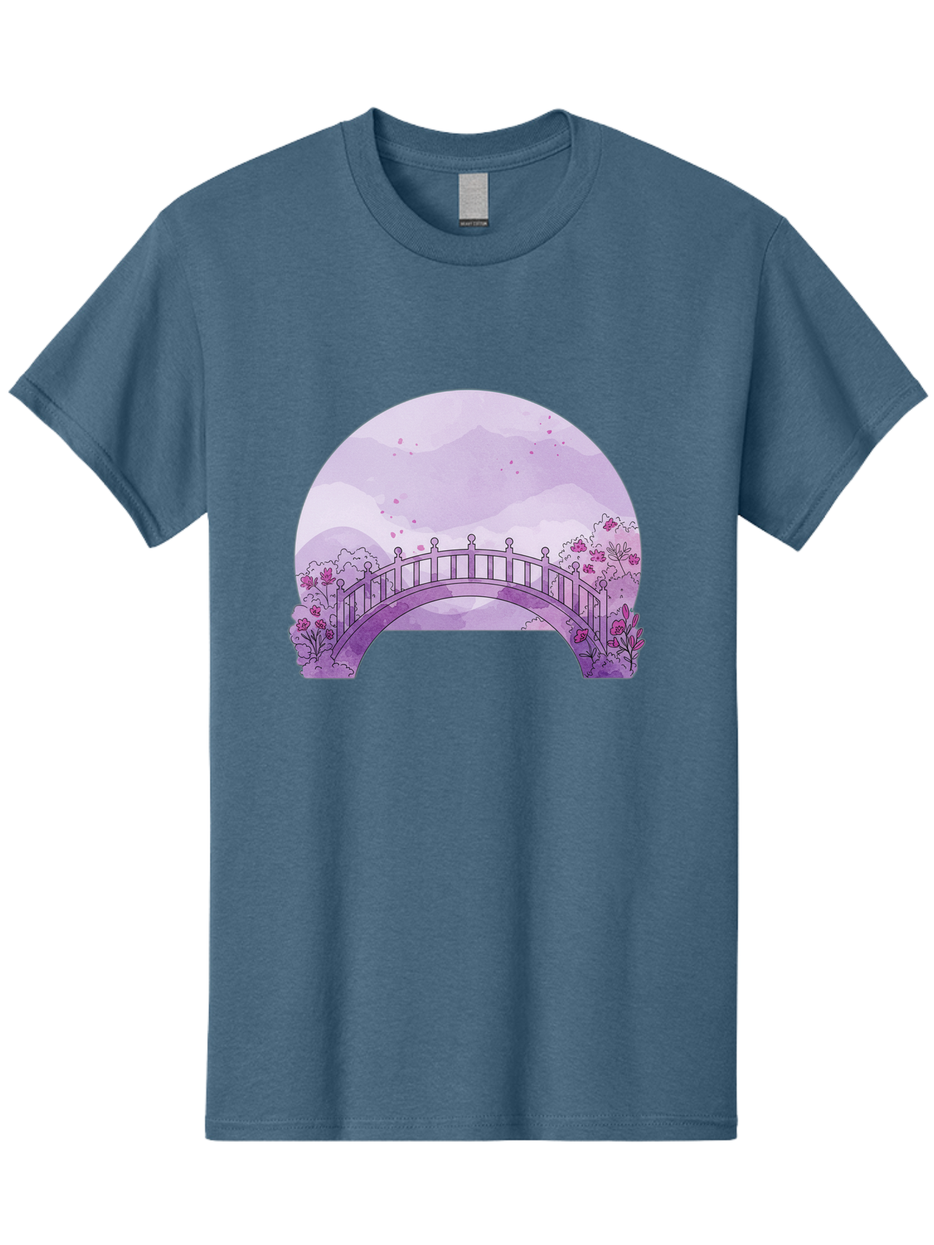 Purple-Bridge-1 Men'S Graphic Tee, 100% Cotton, Comfortable Casual Summer Wear, Machine Washable, Vintage Camera, Old Camera, Antique Camera, Black Camera, Classic Photography, Photography Equipment, Nostalgic Device, Film Camera, Camera Art Baf445