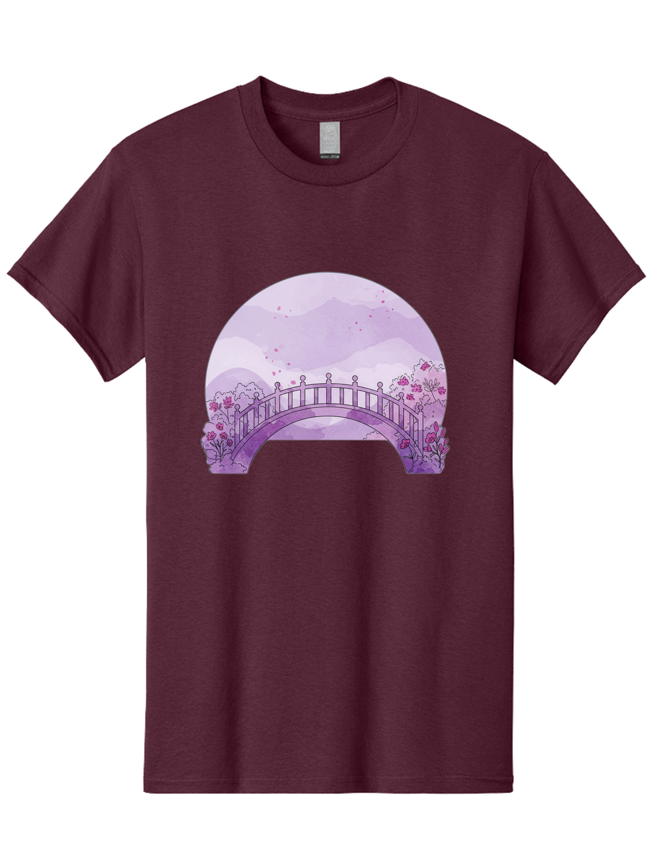 Purple-Bridge-1 Men'S Graphic Tee, 100% Cotton, Comfortable Casual Summer Wear, Machine Washable, Vintage Camera, Old Camera, Antique Camera, Black Camera, Classic Photography, Photography Equipment, Nostalgic Device, Film Camera, Camera Art Baf445