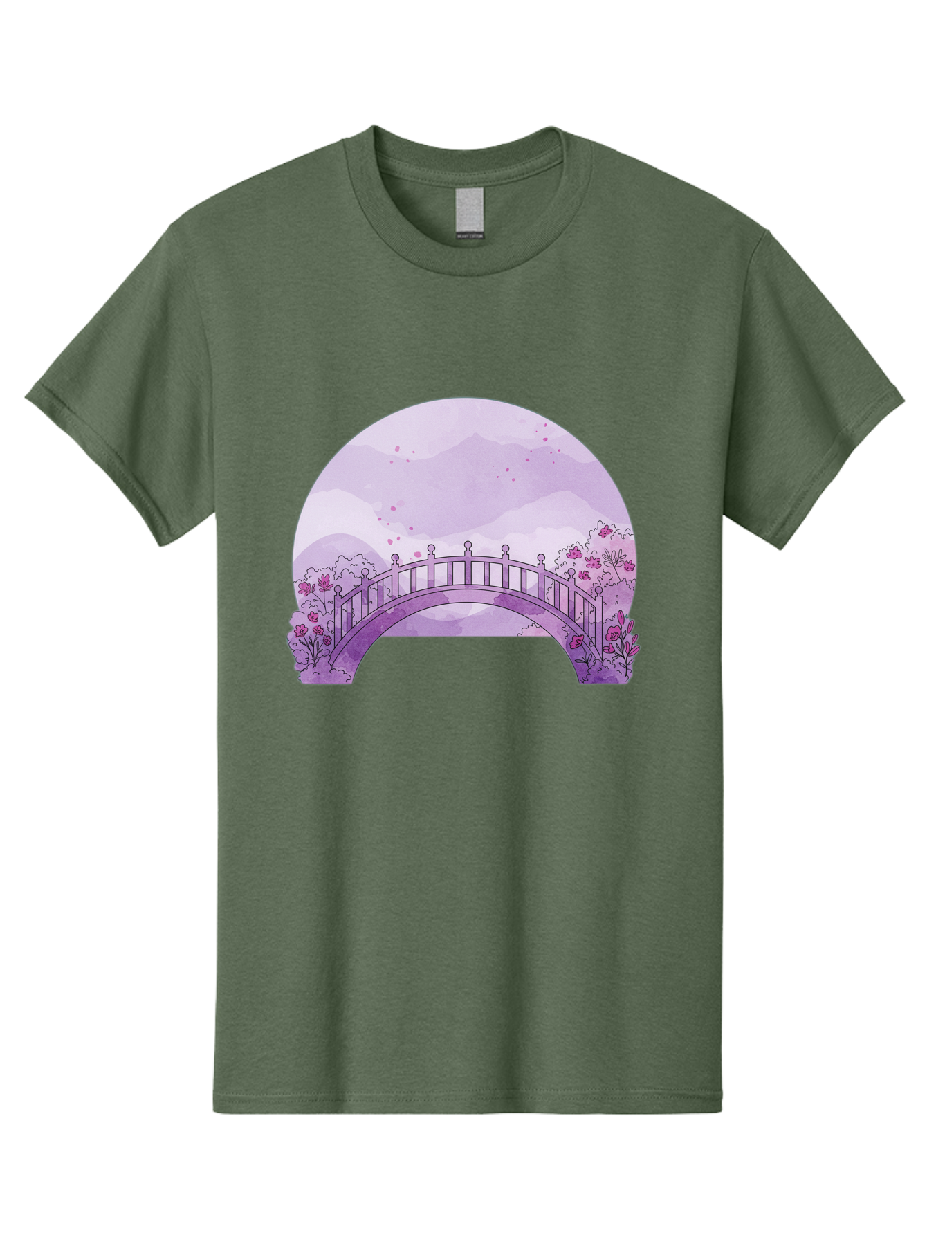 Purple-Bridge-1 Men'S Graphic Tee, 100% Cotton, Comfortable Casual Summer Wear, Machine Washable, Vintage Camera, Old Camera, Antique Camera, Black Camera, Classic Photography, Photography Equipment, Nostalgic Device, Film Camera, Camera Art Baf445
