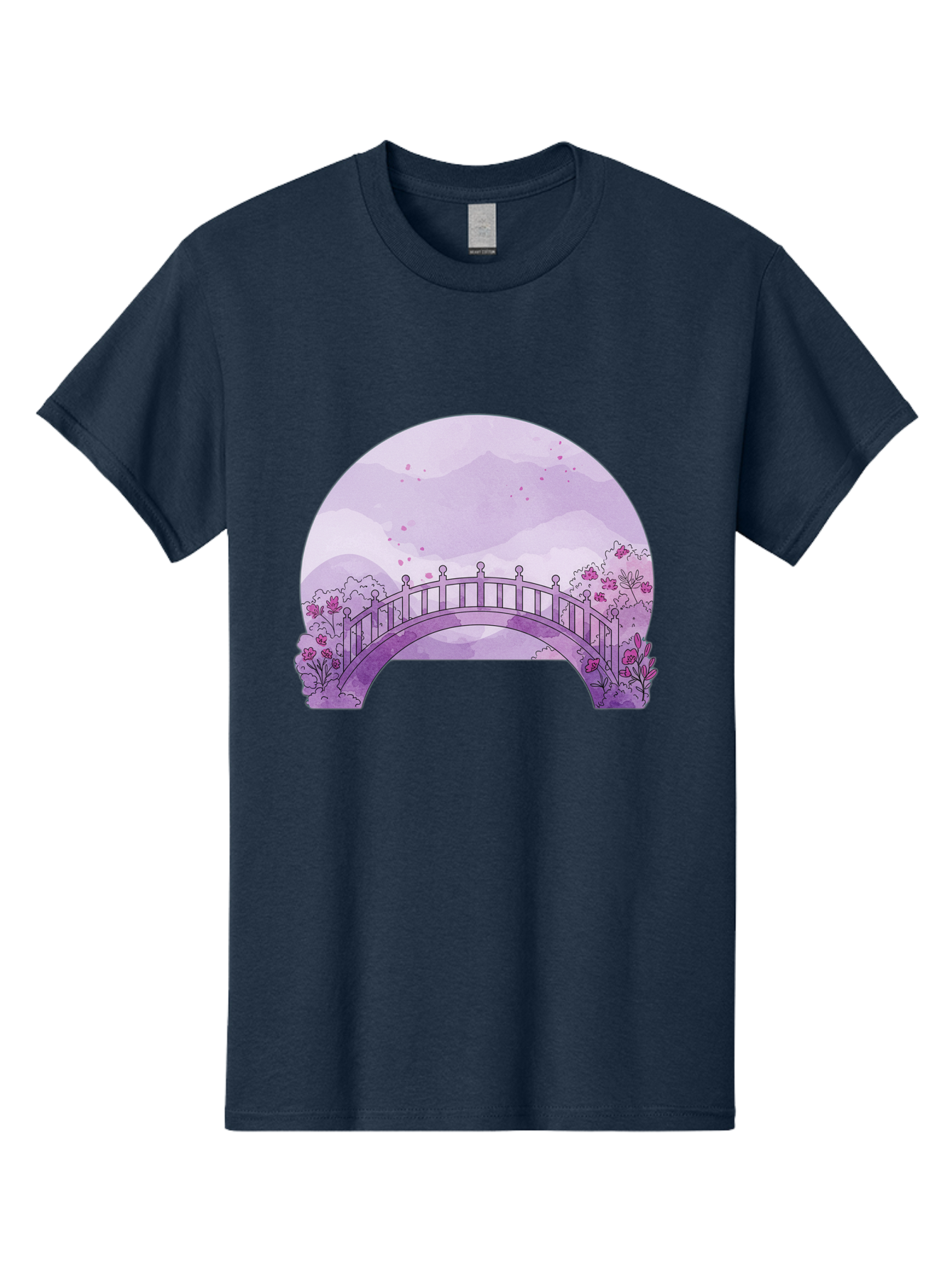 Purple-Bridge-1 Men'S Graphic Tee, 100% Cotton, Comfortable Casual Summer Wear, Machine Washable, Vintage Camera, Old Camera, Antique Camera, Black Camera, Classic Photography, Photography Equipment, Nostalgic Device, Film Camera, Camera Art Baf445