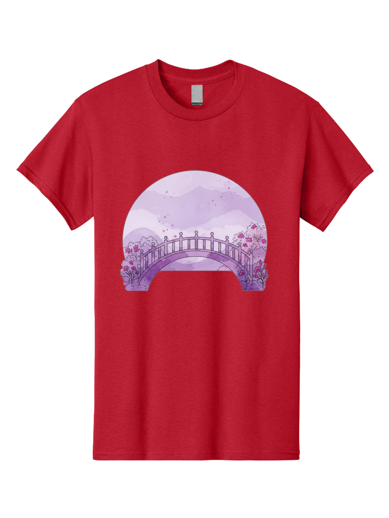 Purple-Bridge-1 Men'S Graphic Tee, 100% Cotton, Comfortable Casual Summer Wear, Machine Washable, Vintage Camera, Old Camera, Antique Camera, Black Camera, Classic Photography, Photography Equipment, Nostalgic Device, Film Camera, Camera Art Baf445