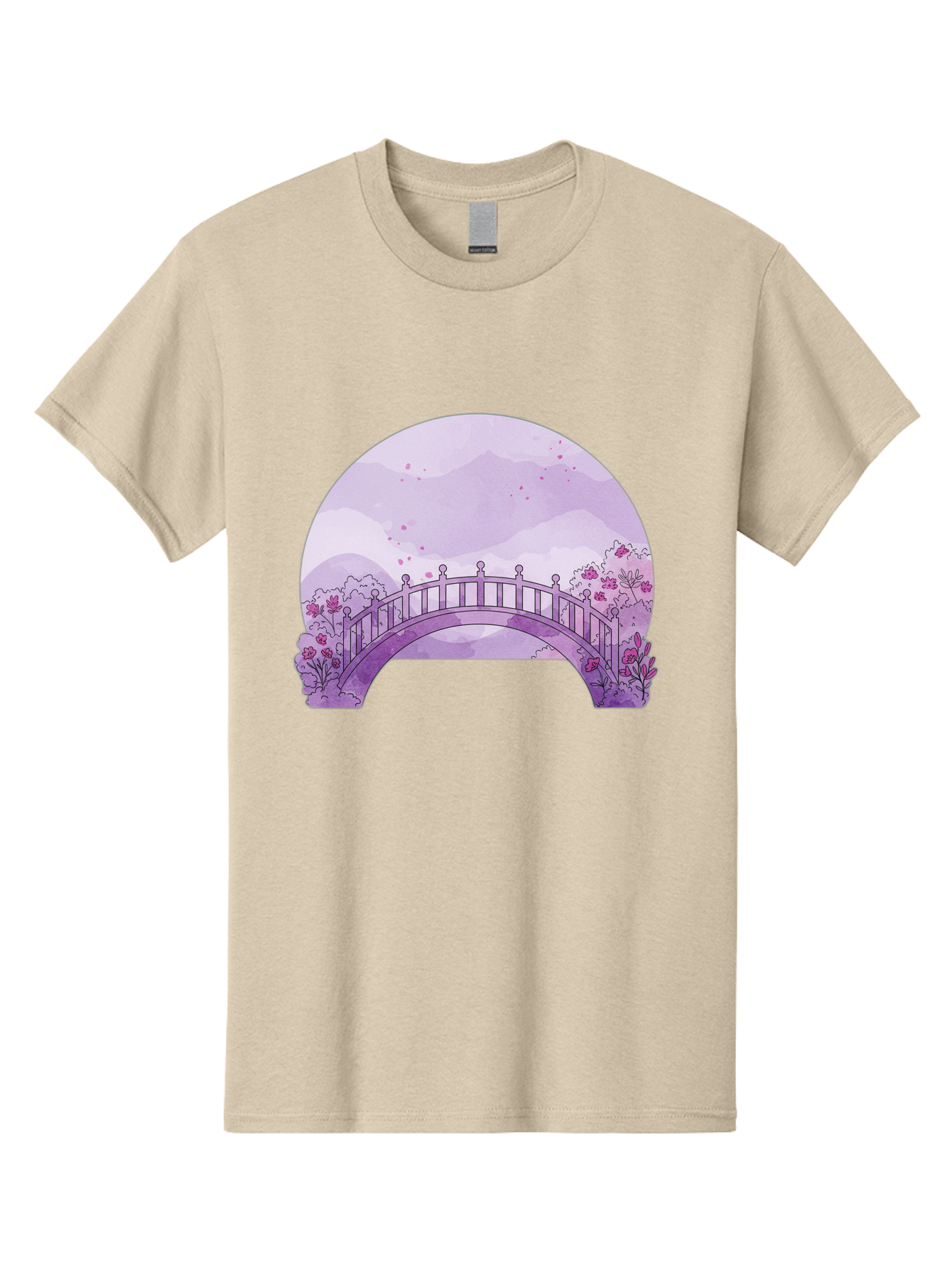 Purple-Bridge-1 Men'S Graphic Tee, 100% Cotton, Comfortable Casual Summer Wear, Machine Washable, Vintage Camera, Old Camera, Antique Camera, Black Camera, Classic Photography, Photography Equipment, Nostalgic Device, Film Camera, Camera Art Baf445