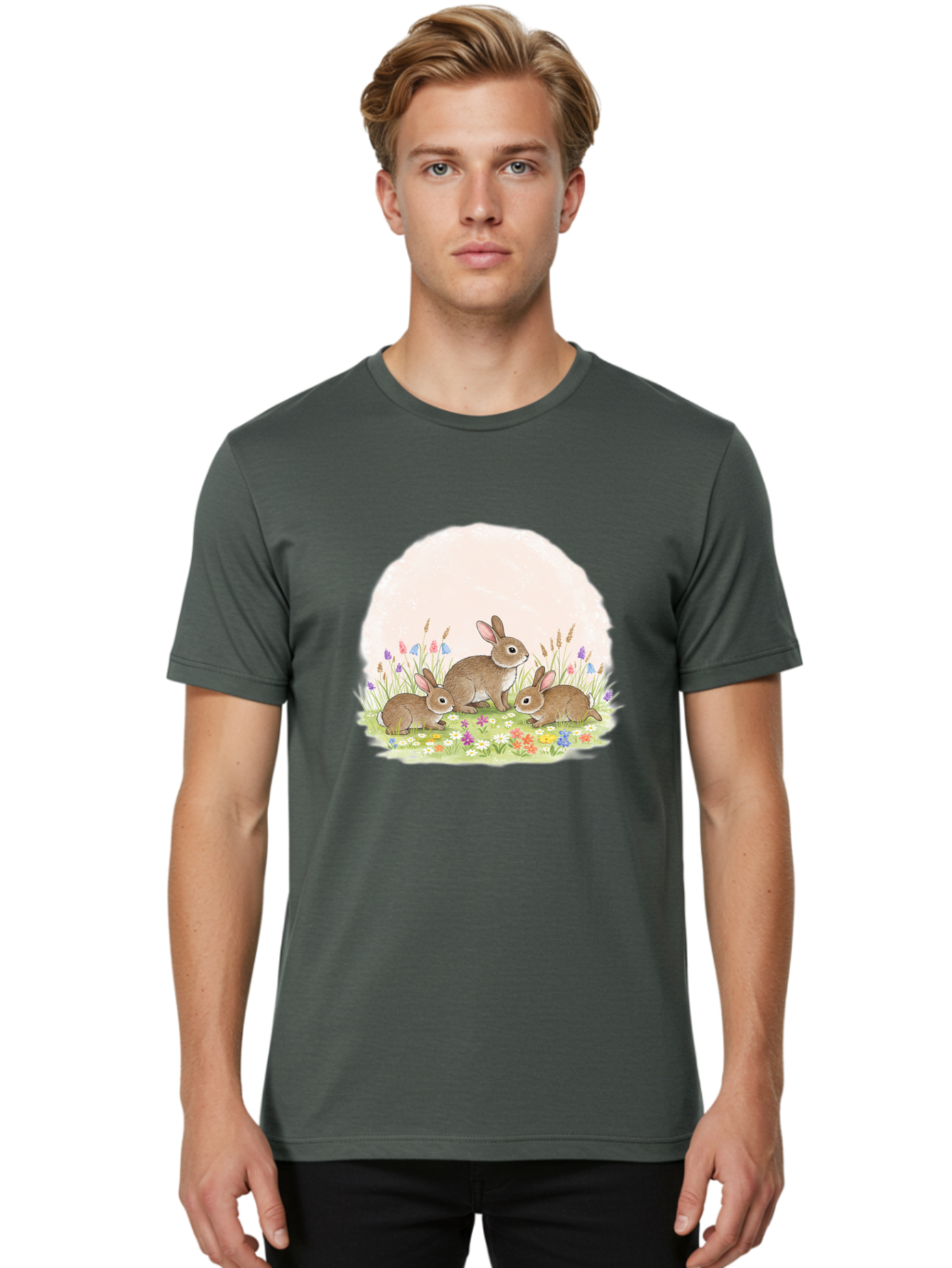 Rabbits-In-Flowers Men'S Graphic Tee, 100% Cotton, Comfortable Casual Summer Wear, Machine Washable, Vintage Camera, Old Camera, Antique Camera, Black Camera, Classic Photography, Photography Equipment, Nostalgic Device, Film Camera, Baf449