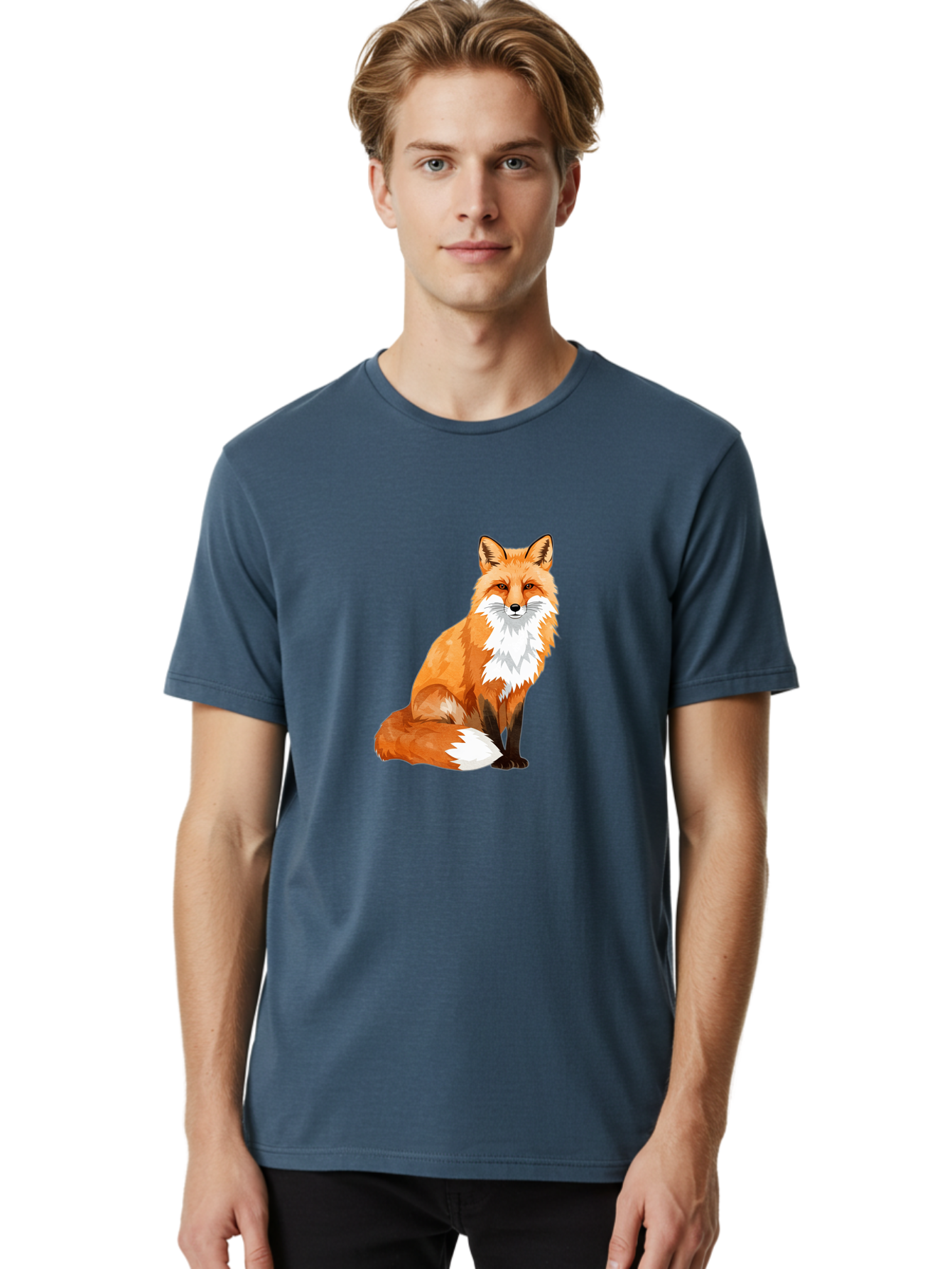 Red-Fox-1 Men'S Graphic Tee, 100% Cotton, Comfortable Casual Summer Wear, Machine Washable, Vintage Camera, Old Camera, Antique Camera, Black Camera, Classic Photography, Photography Equipment, Nostalgic Device, Film Camera, Camera Art Baf451