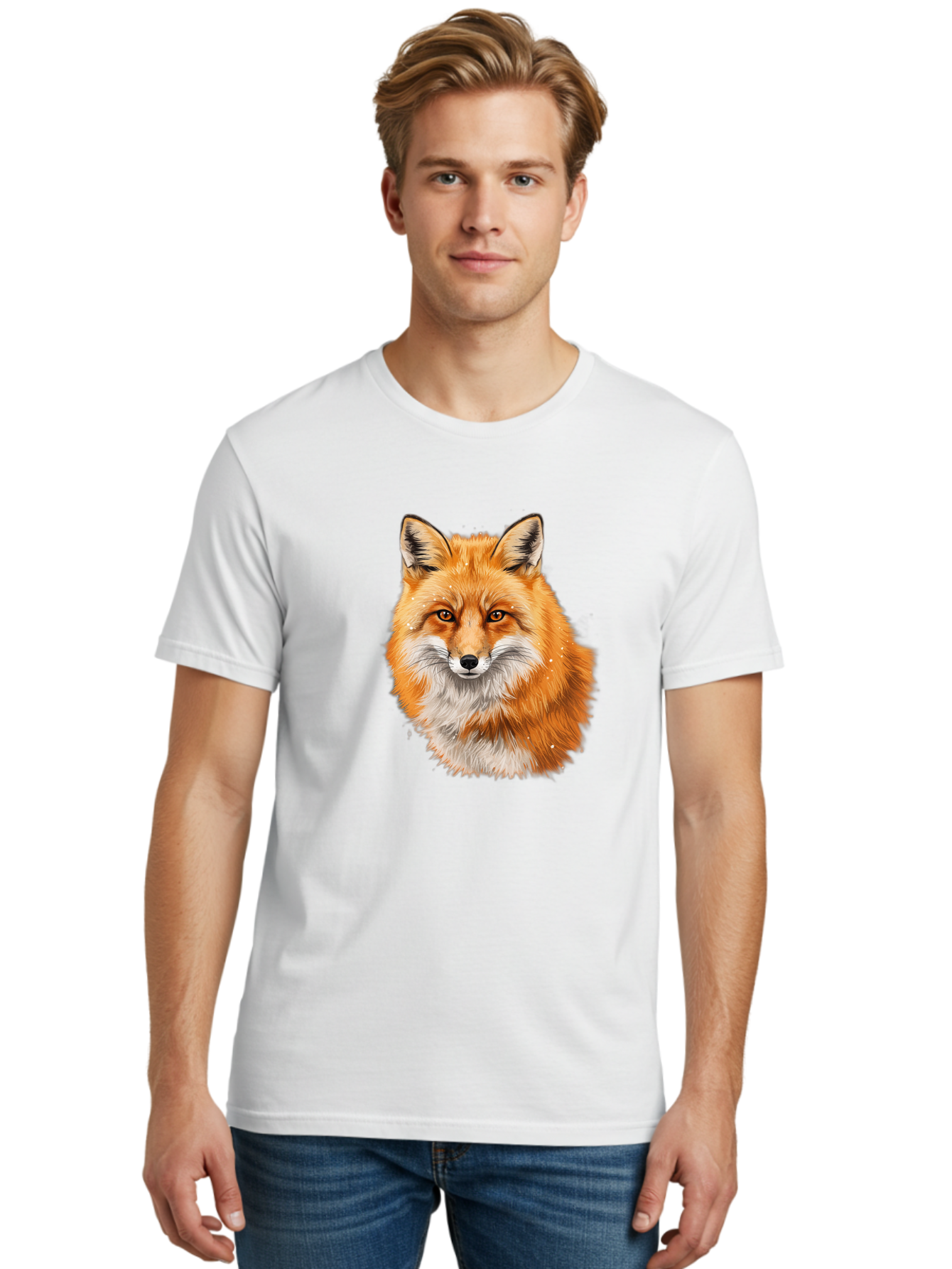 Red-Fox-2 Men'S Graphic Tee, 100% Cotton, Comfortable Casual Summer Wear, Machine Washable, Vintage Camera, Old Camera, Antique Camera, Black Camera, Classic Photography, Photography Equipment, Nostalgic Device, Film Camera, Camera Art Baf452