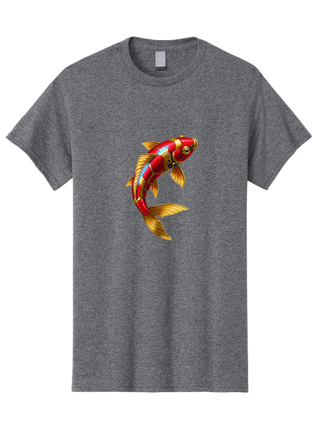Red-Koi-Fish-Robot Men'S Graphic Tee, 100% Cotton, Comfortable Casual Summer Wear, Machine Washable, Vintage Camera, Old Camera, Antique Camera, Black Camera, Classic Photography, Photography Equipment, Nostalgic Device, Film Camera, Baf456
