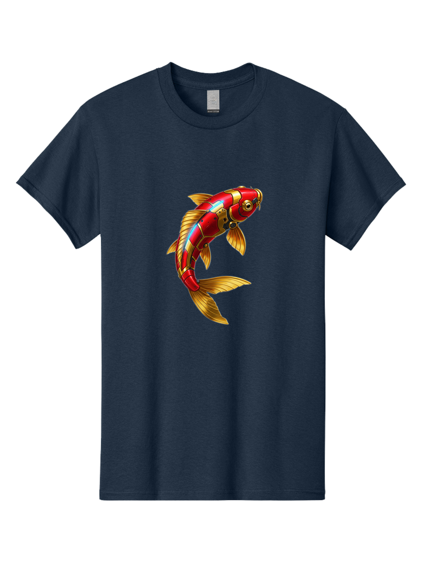 Red-Koi-Fish-Robot Men'S Graphic Tee, 100% Cotton, Comfortable Casual Summer Wear, Machine Washable, Vintage Camera, Old Camera, Antique Camera, Black Camera, Classic Photography, Photography Equipment, Nostalgic Device, Film Camera, Baf456