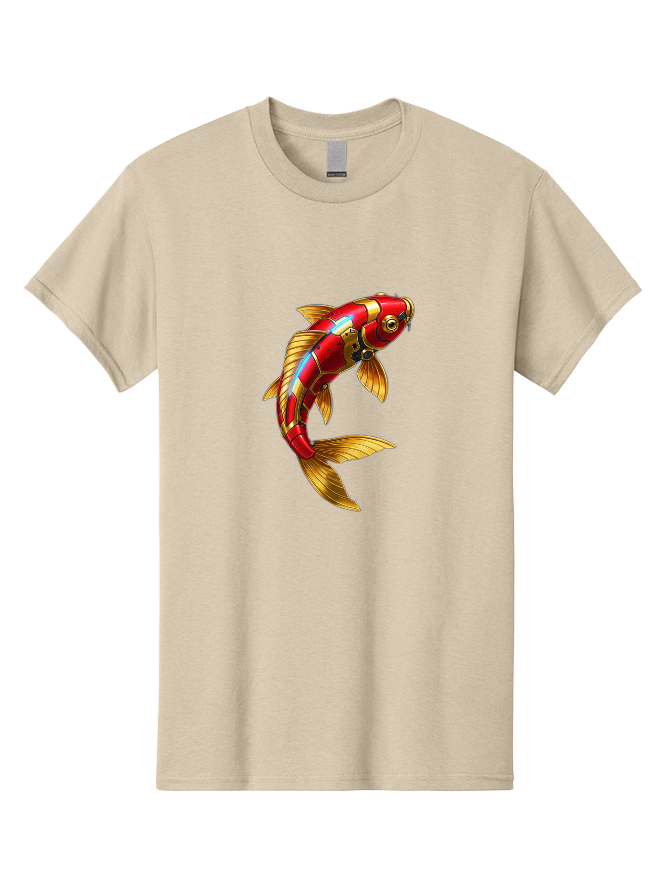 Red-Koi-Fish-Robot Men'S Graphic Tee, 100% Cotton, Comfortable Casual Summer Wear, Machine Washable, Vintage Camera, Old Camera, Antique Camera, Black Camera, Classic Photography, Photography Equipment, Nostalgic Device, Film Camera, Baf456