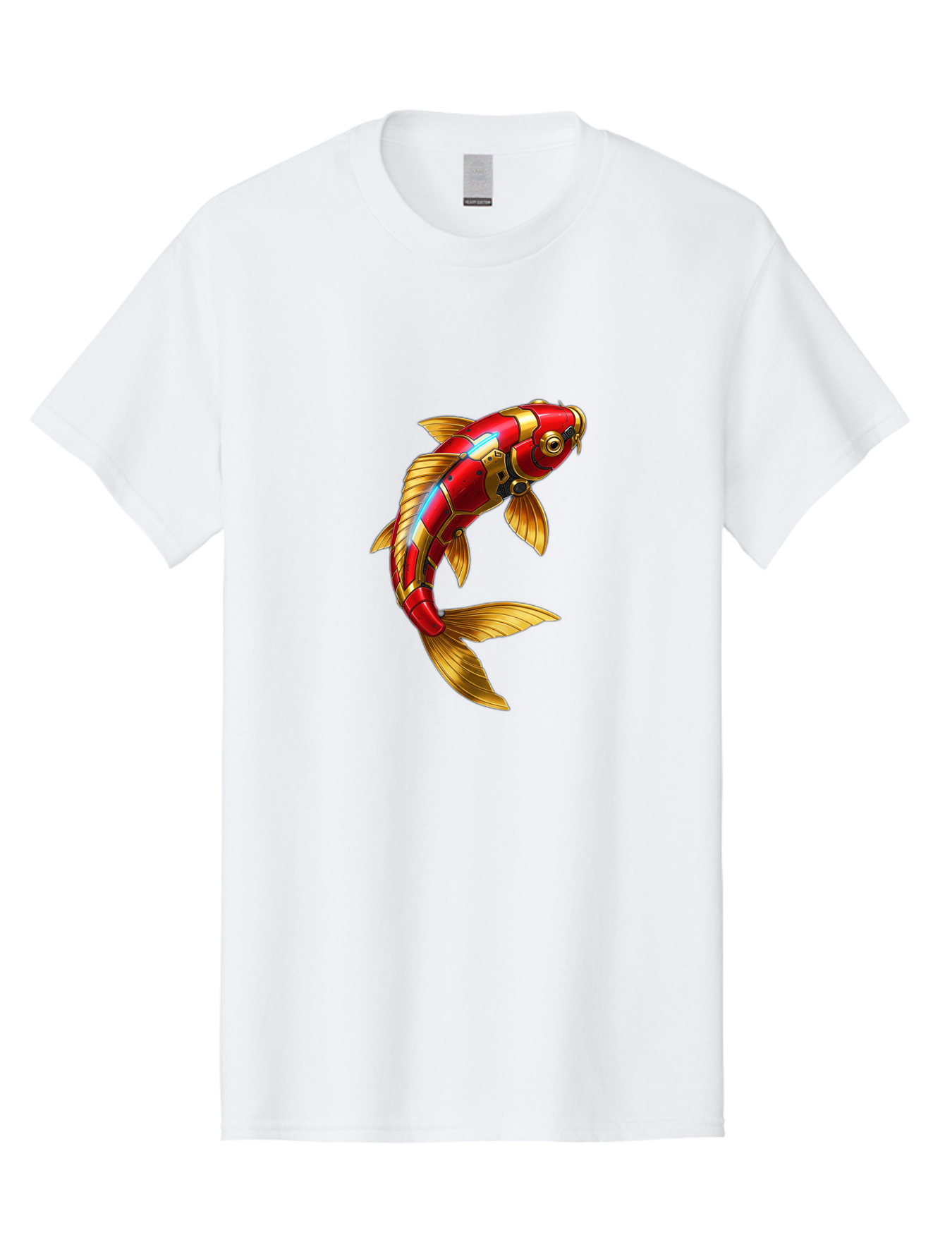 Red-Koi-Fish-Robot Men'S Graphic Tee, 100% Cotton, Comfortable Casual Summer Wear, Machine Washable, Vintage Camera, Old Camera, Antique Camera, Black Camera, Classic Photography, Photography Equipment, Nostalgic Device, Film Camera, Baf456