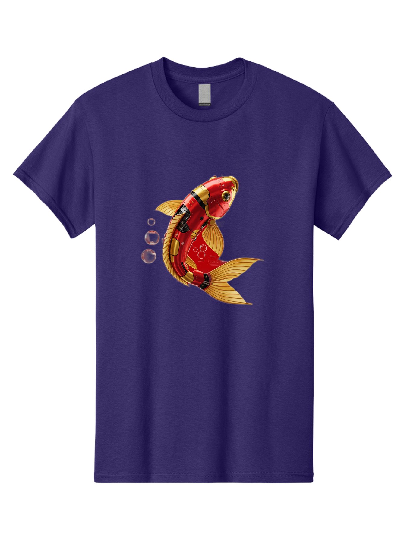 Red-Mechanical-Goldfish Men'S Graphic Tee, 100% Cotton, Comfortable Casual Summer Wear, Machine Washable, Vintage Camera, Old Camera, Antique Camera, Black Camera, Classic Photography, Photography Equipment, Nostalgic Device, Film Camera, Baf459