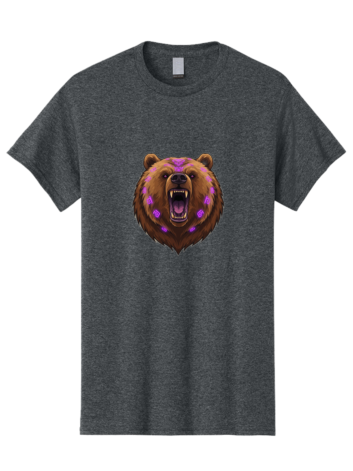 Roaring-Bear-Head Men'S Graphic Tee, 100% Cotton, Comfortable Casual Summer Wear, Machine Washable, Vintage Camera, Old Camera, Antique Camera, Black Camera, Classic Photography, Photography Equipment, Nostalgic Device, Film Camera, Camera Art Baf462