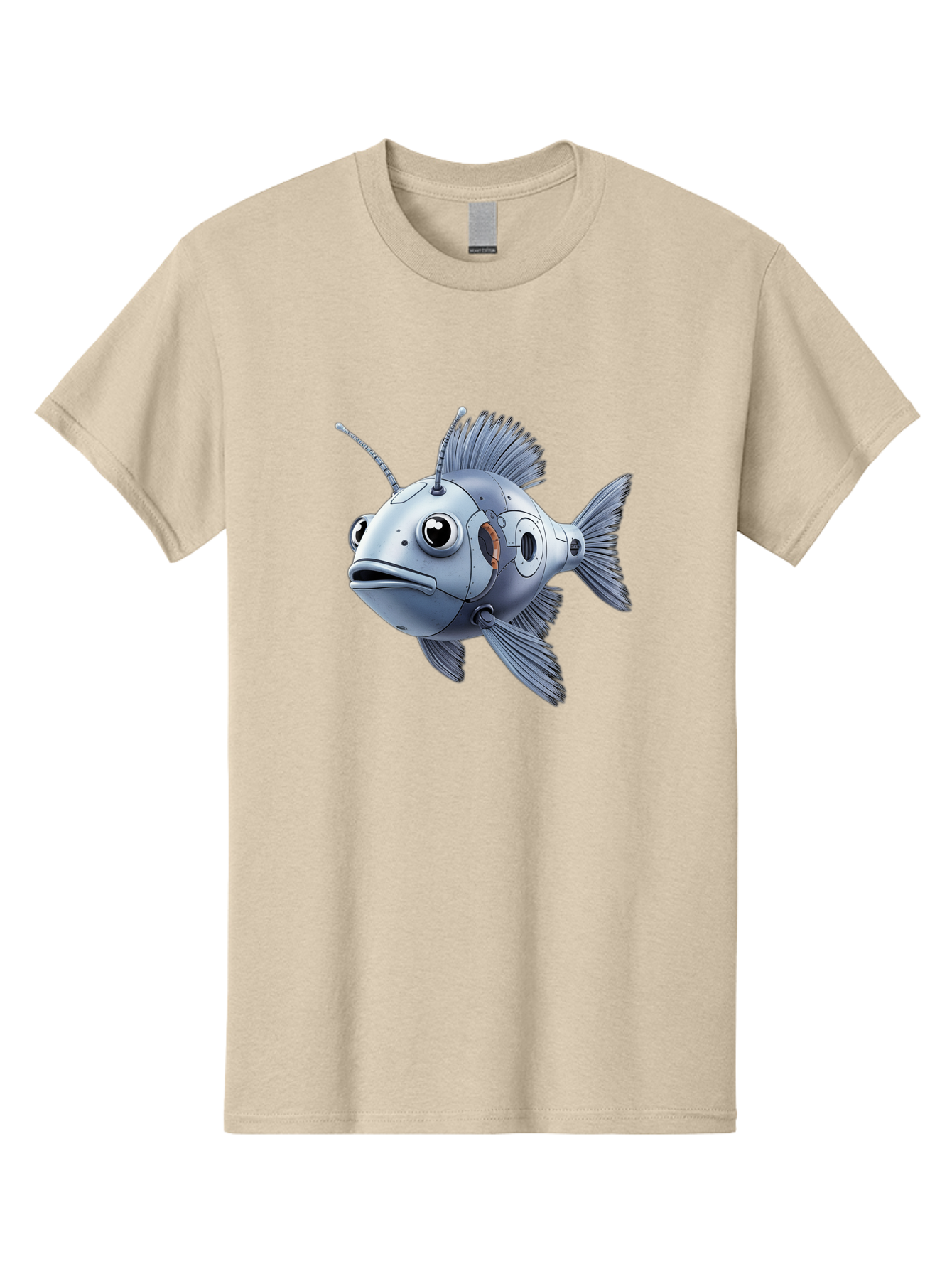 Robo-Fish-1 Men'S Graphic Tee, 100% Cotton, Comfortable Casual Summer Wear, Machine Washable, Vintage Camera, Old Camera, Antique Camera, Black Camera, Classic Photography, Photography Equipment, Nostalgic Device, Film Camera, Camera Art Baf464