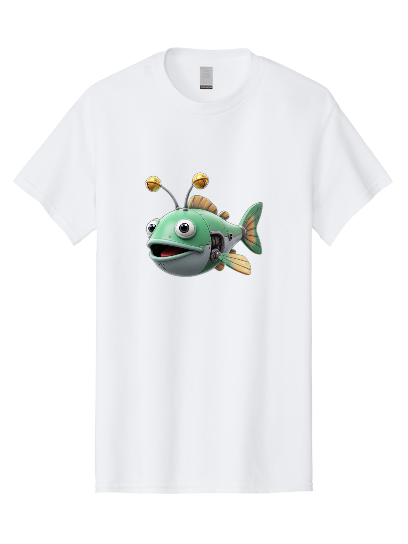 Robo-Fish-2 Men'S Graphic Tee, 100% Cotton, Comfortable Casual Summer Wear, Machine Washable, Vintage Camera, Old Camera, Antique Camera, Black Camera, Classic Photography, Photography Equipment, Nostalgic Device, Film Camera, Camera Art Baf465