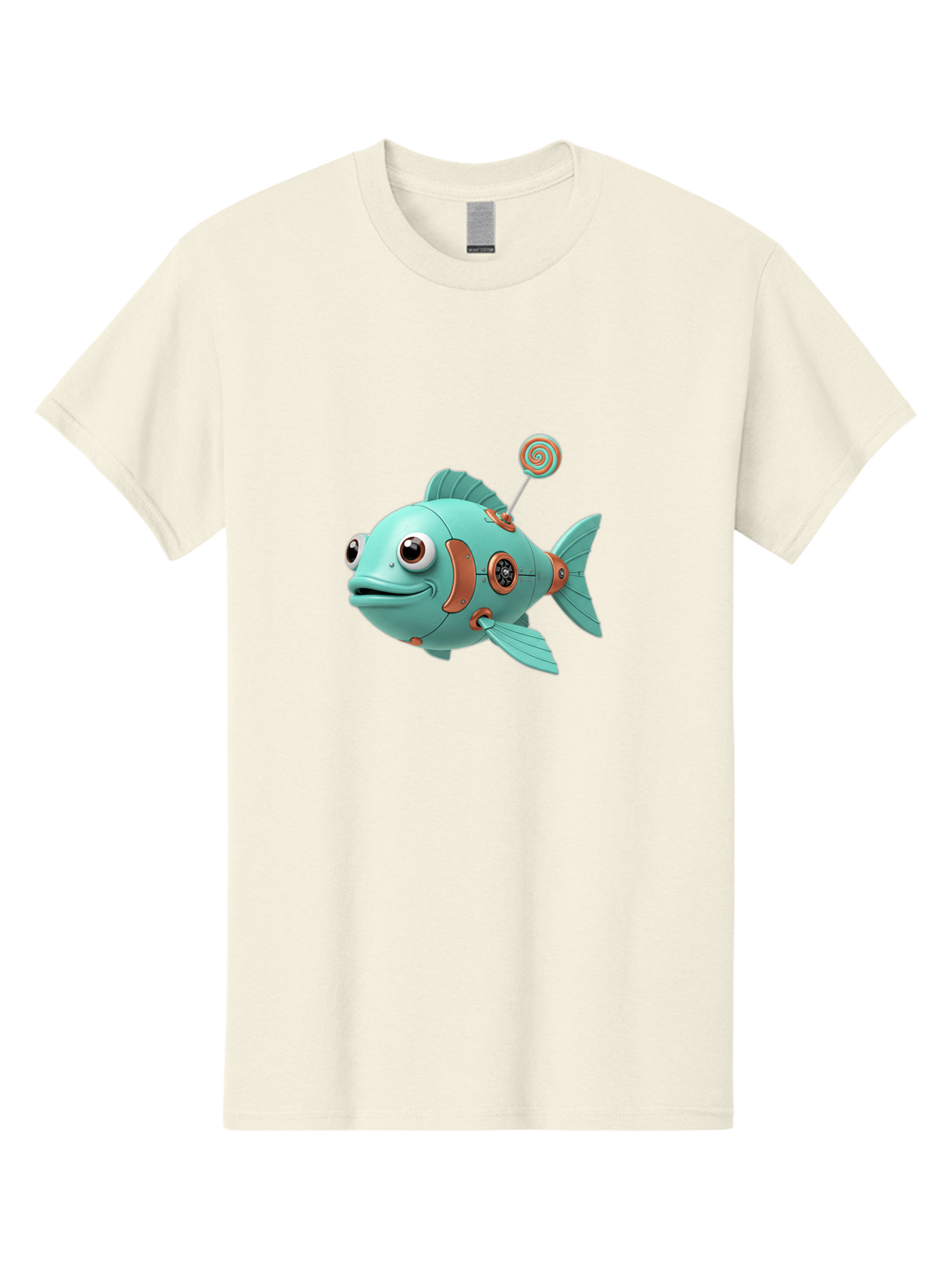 Robot-Fish-4 Men'S Graphic Tee, 100% Cotton, Comfortable Casual Summer Wear, Machine Washable, Vintage Camera, Old Camera, Antique Camera, Black Camera, Classic Photography, Photography Equipment, Nostalgic Device, Film Camera, Camera Art Baf472