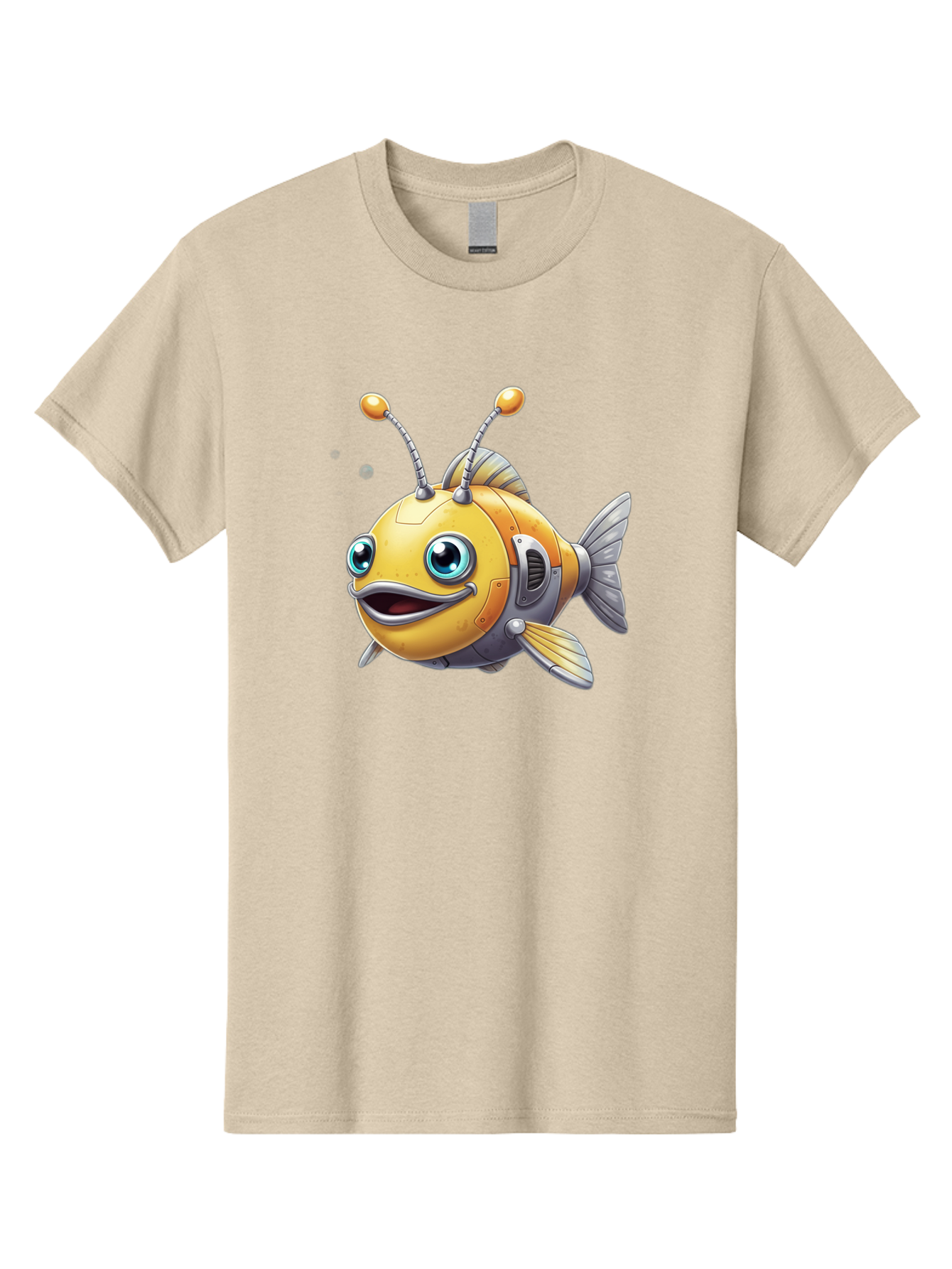 Robot-Fish-7 Men'S Graphic Tee, 100% Cotton, Comfortable Casual Summer Wear, Machine Washable, Vintage Camera, Old Camera, Antique Camera, Black Camera, Classic Photography, Photography Equipment, Nostalgic Device, Film Camera, Camera Art Baf475