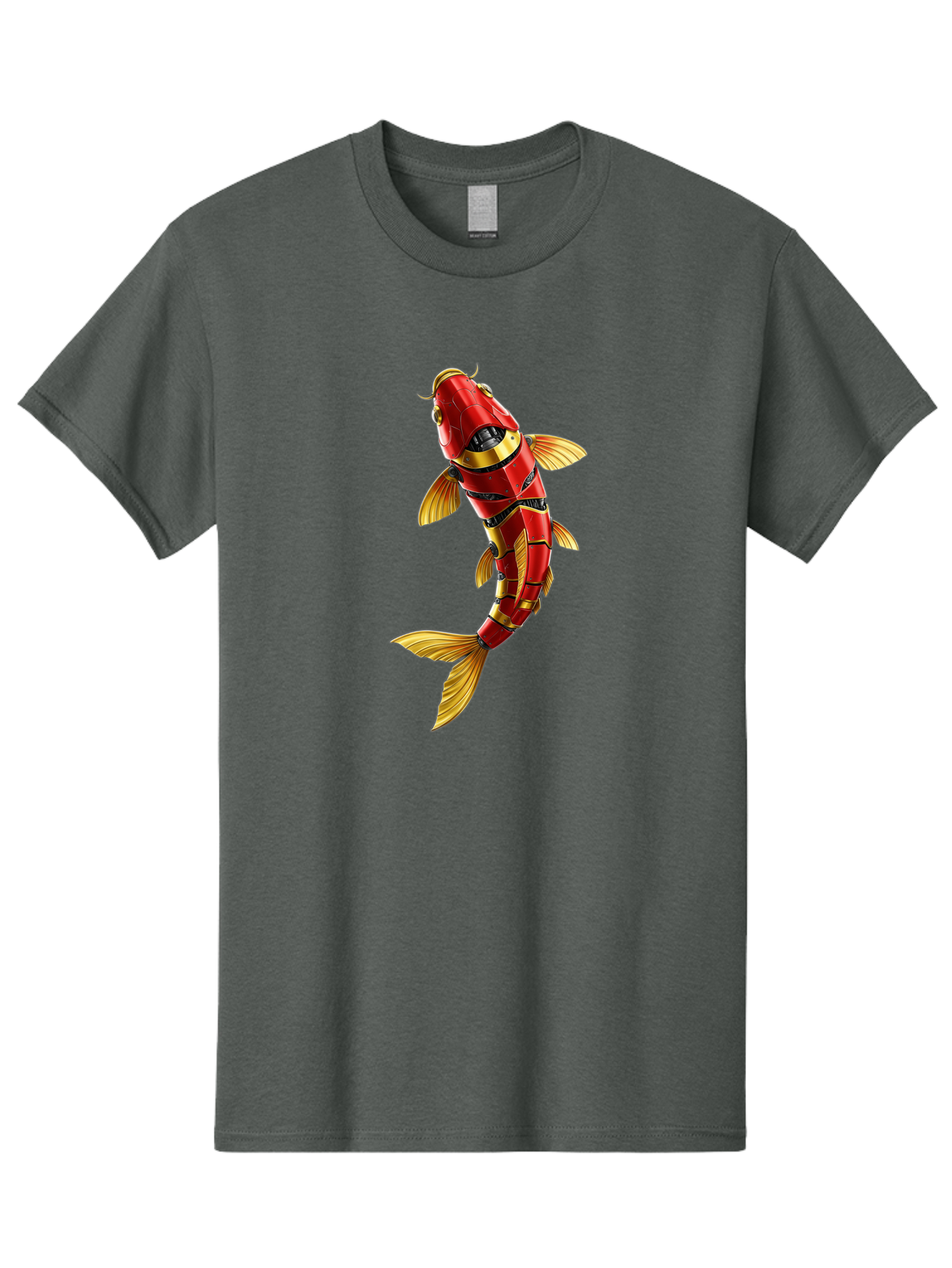 Robot-Koi-Fish Men'S Graphic Tee, 100% Cotton, Comfortable Casual Summer Wear, Machine Washable, Vintage Camera, Old Camera, Antique Camera, Black Camera, Classic Photography, Photography Equipment, Nostalgic Device, Film Camera, Camera Art Baf478